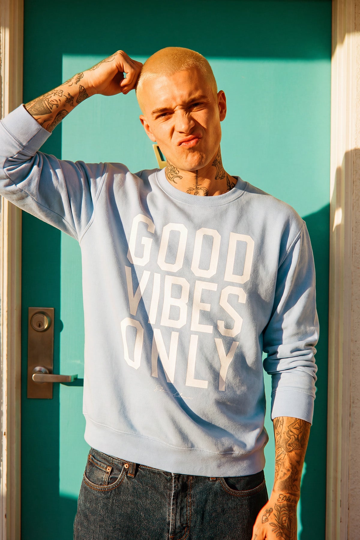 Eden Ashram Good Vibes Only Iconic Sweatshirt