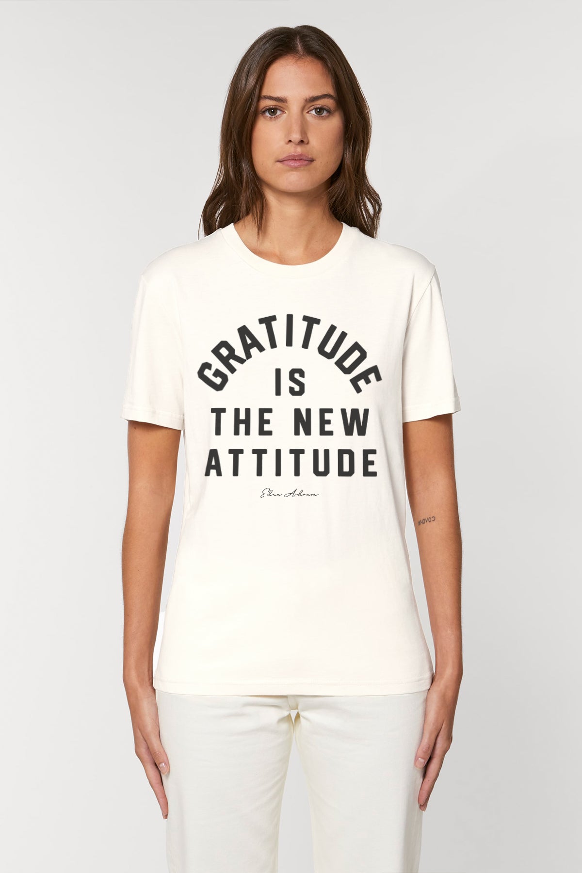 EDEN ASHRAM Gratitude is the new attitude - Premium Classic T-Shirt