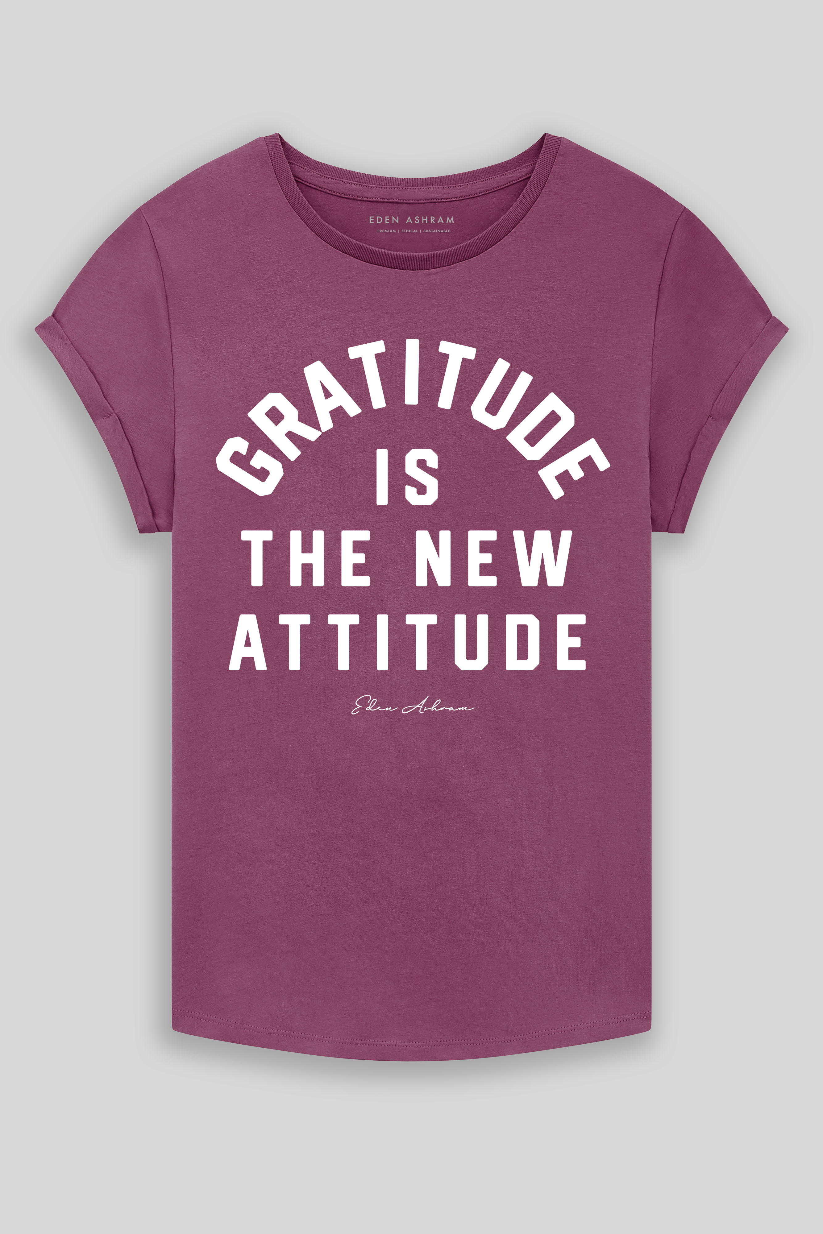 Gratitude Is The New Attitude Premium Rolled Sleeve T-Shirt