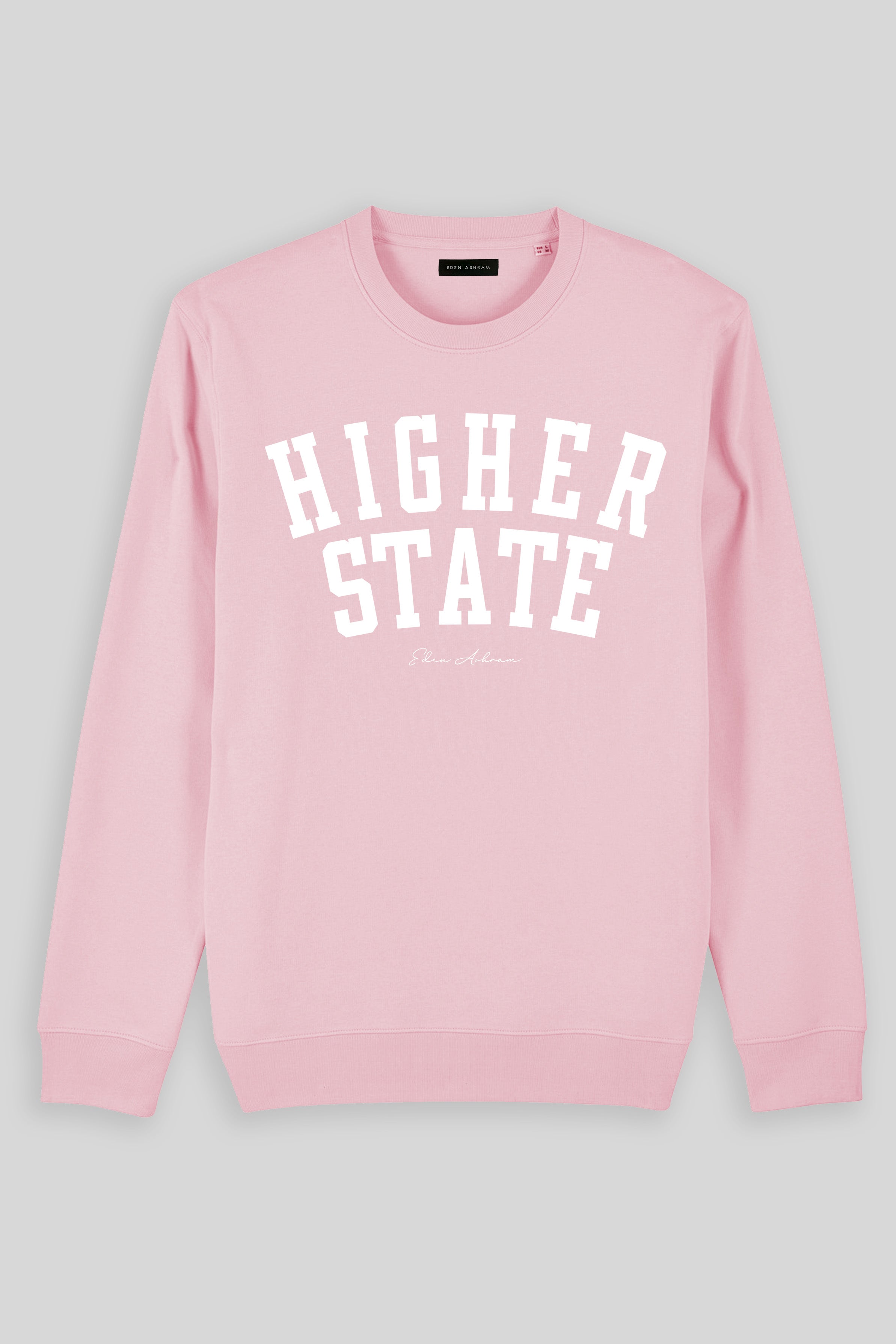 Eden Ashram Higher State Iconic Sweatshirt Cotton Pink