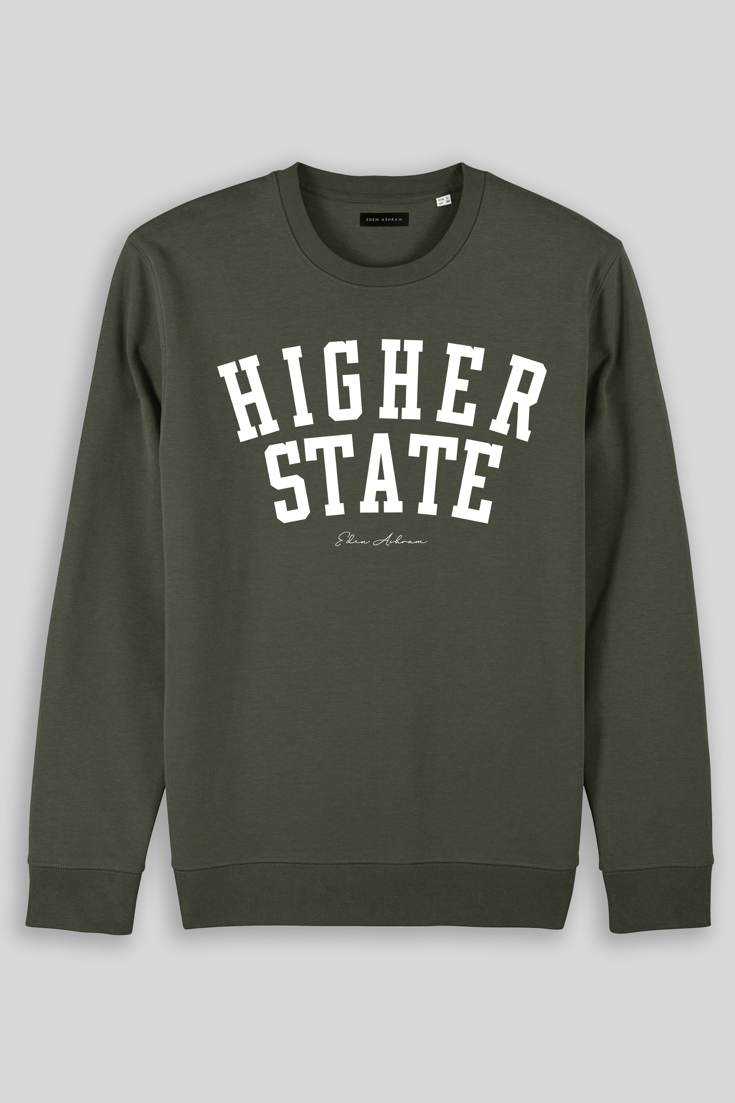 Eden Ashram Higher State Iconic Sweatshirt Khaki