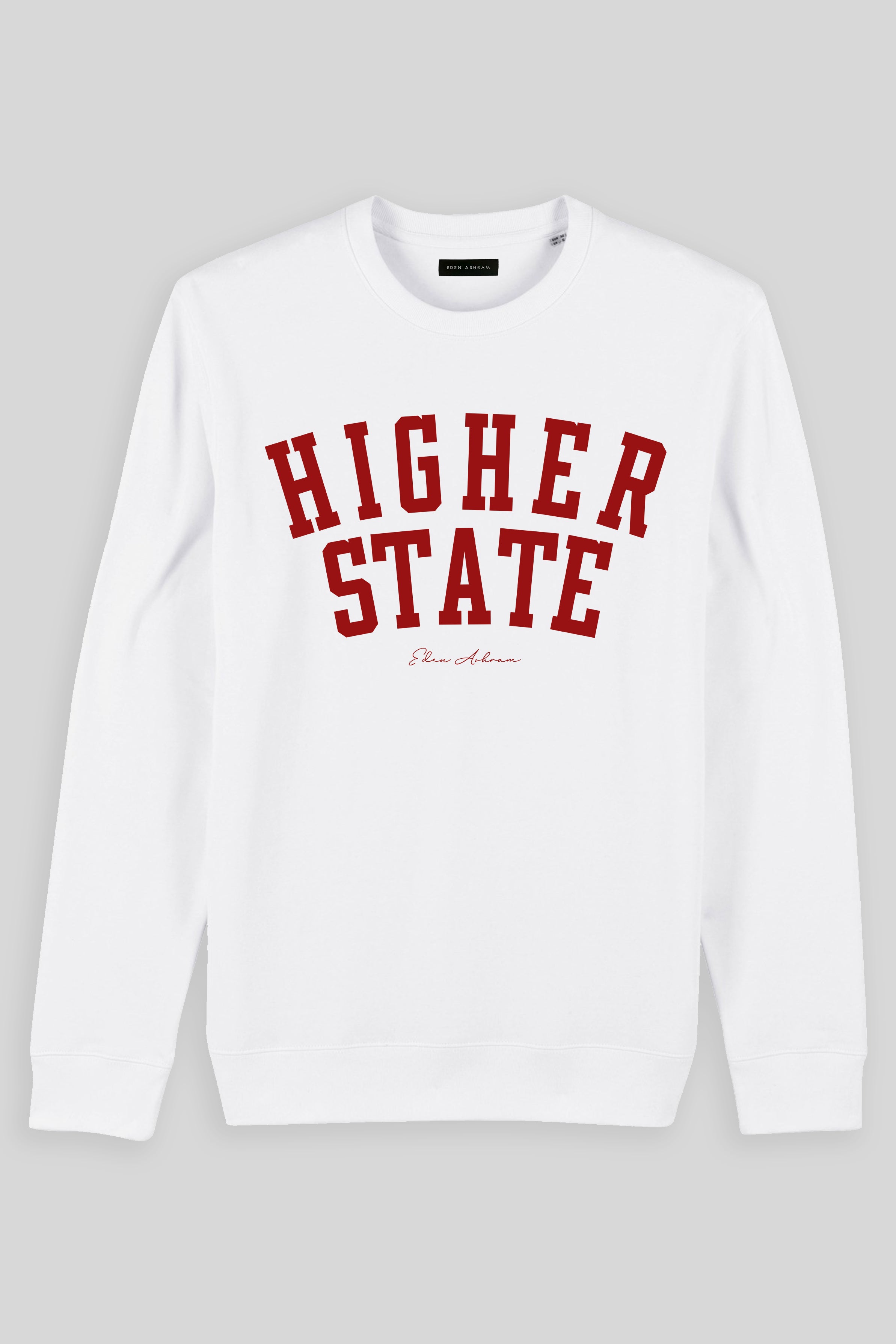 Eden Ashram Higher State Iconic Sweatshirt White
