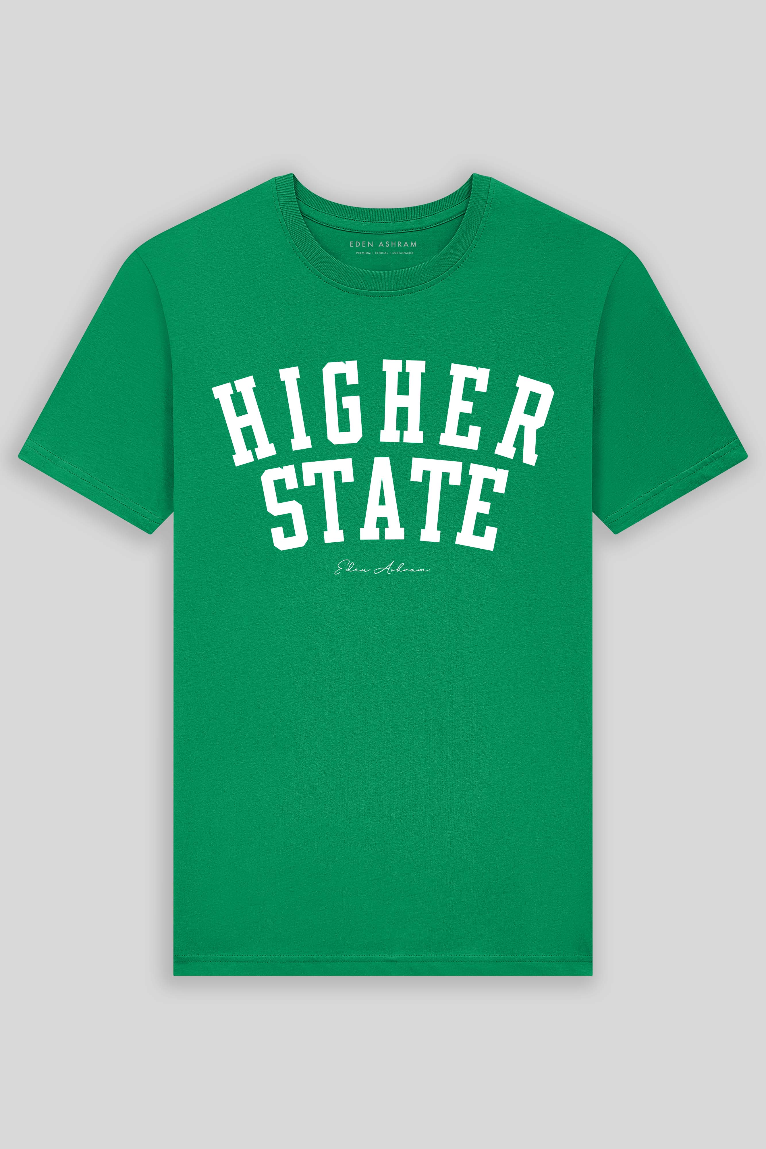 Eden Ashram Higher State Premium Classic T-Shirt Kelly Green