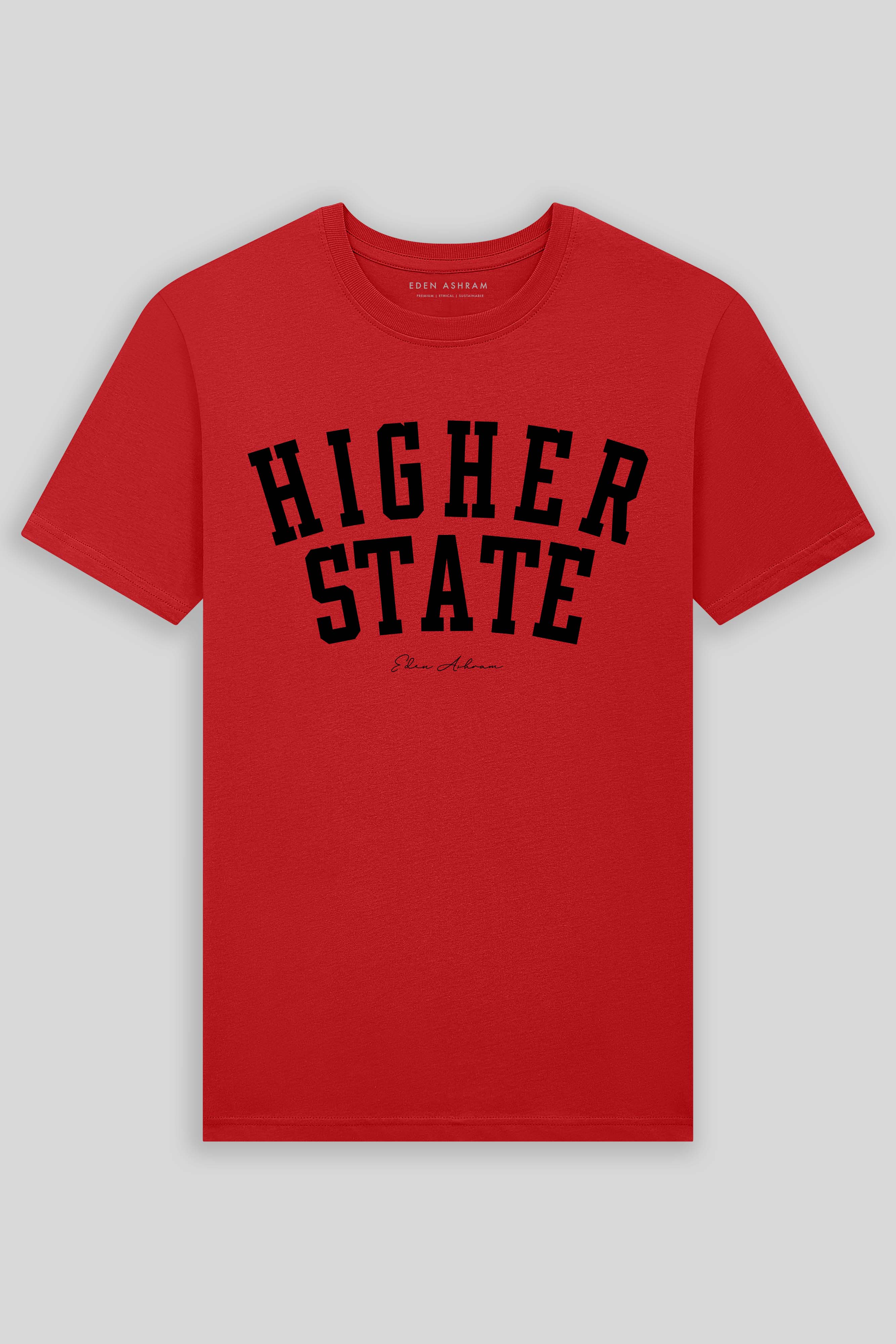 Eden Ashram Higher State Premium Classic T-Shirt Red