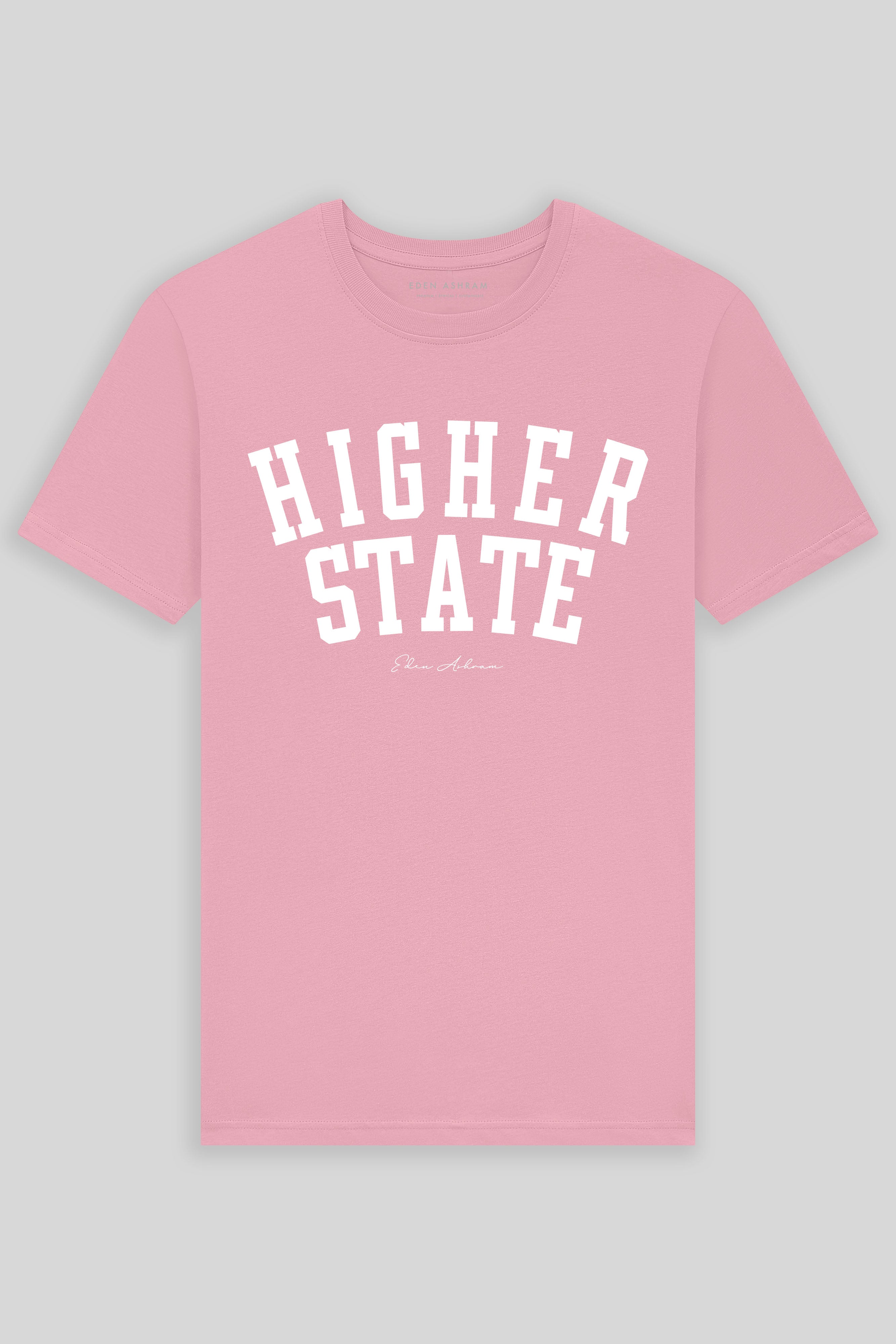 Eden Ashram Higher State Premium Classic T-Shirt Stonewash Pink