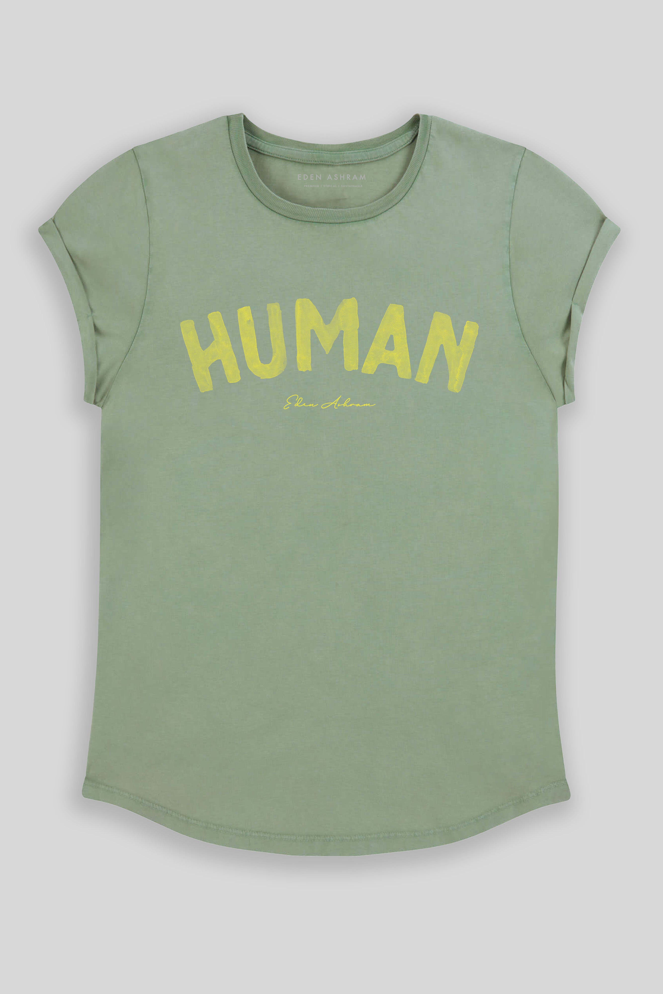 Human Premium Rolled Sleeve T-Shirt