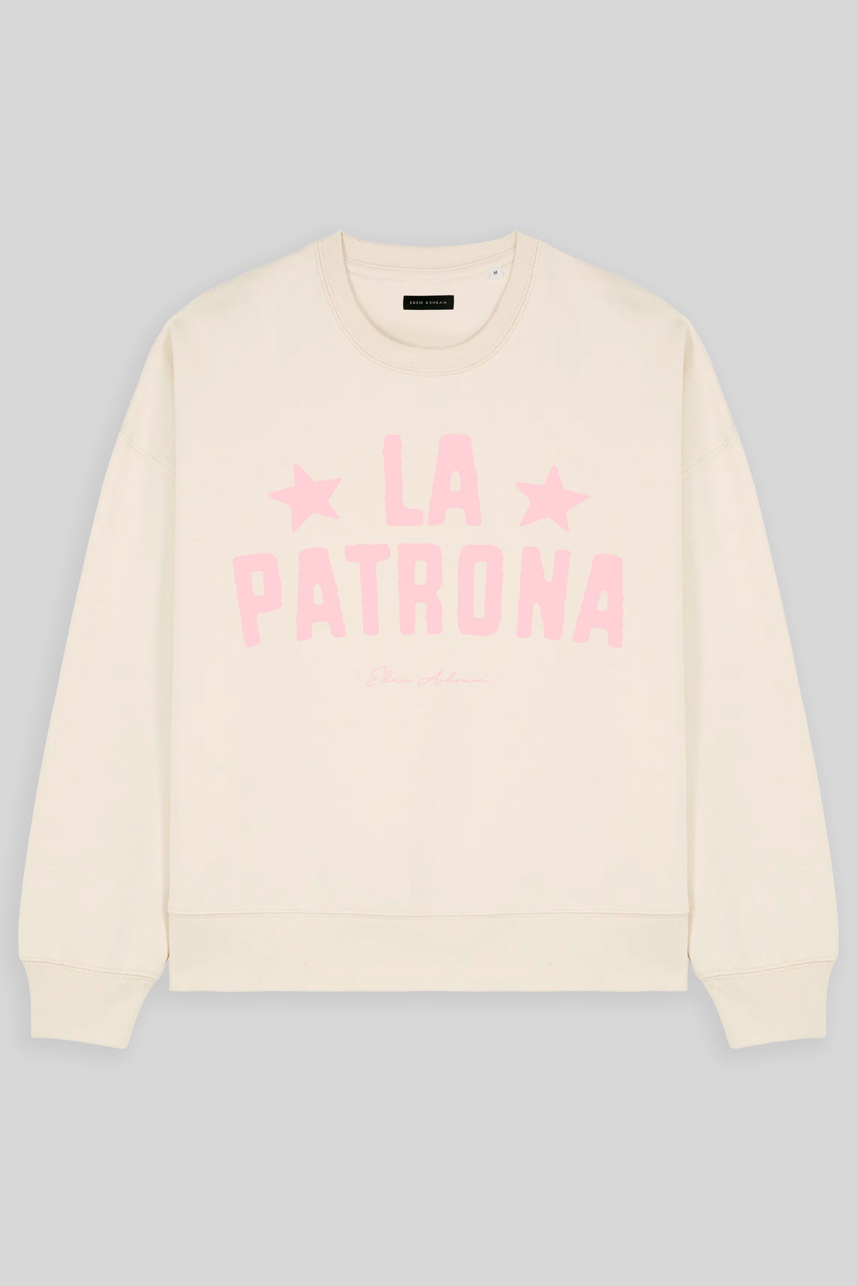 Eden Ashram La Patrona Women's Premium Organic Sweatshirt Natural Raw