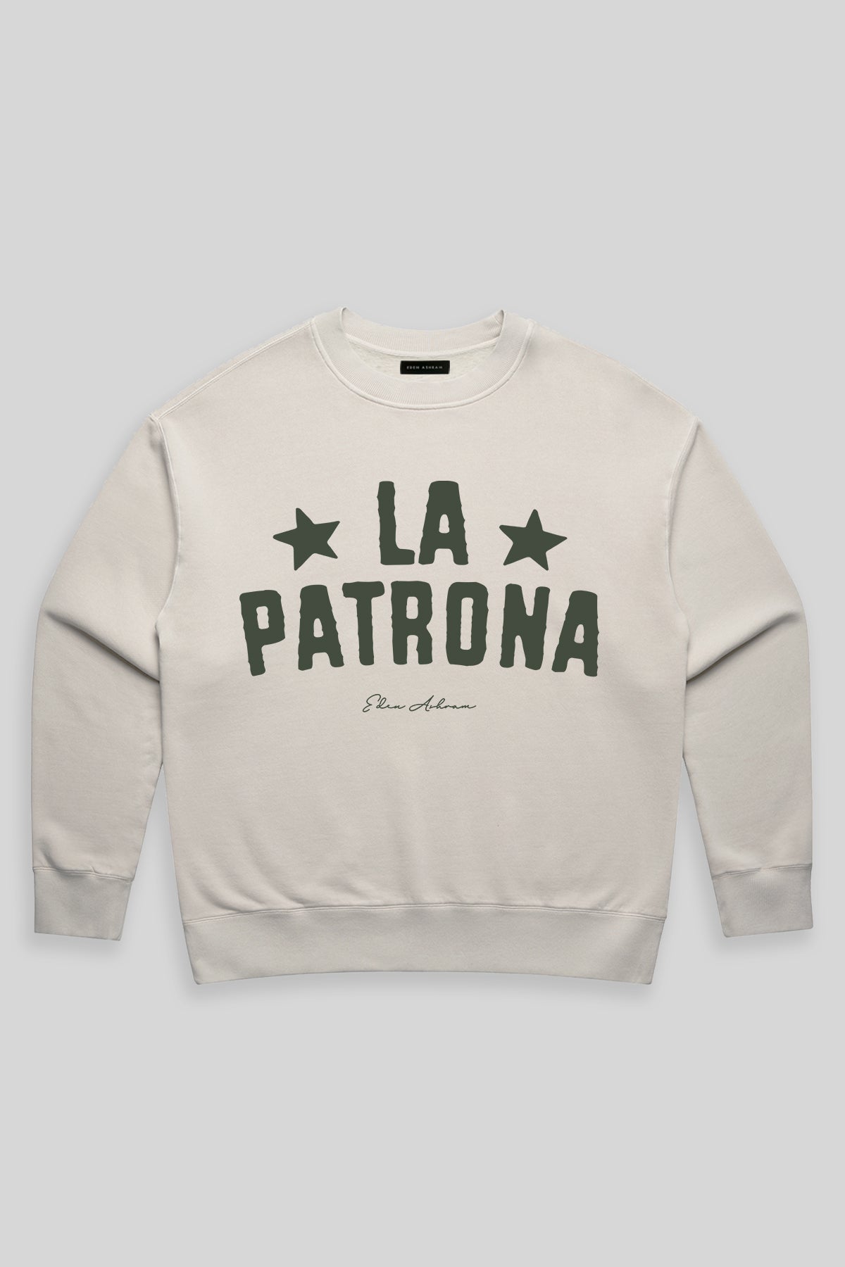 Eden Ashram La Patrona Premium Faded Sweatshirt Faded Bone