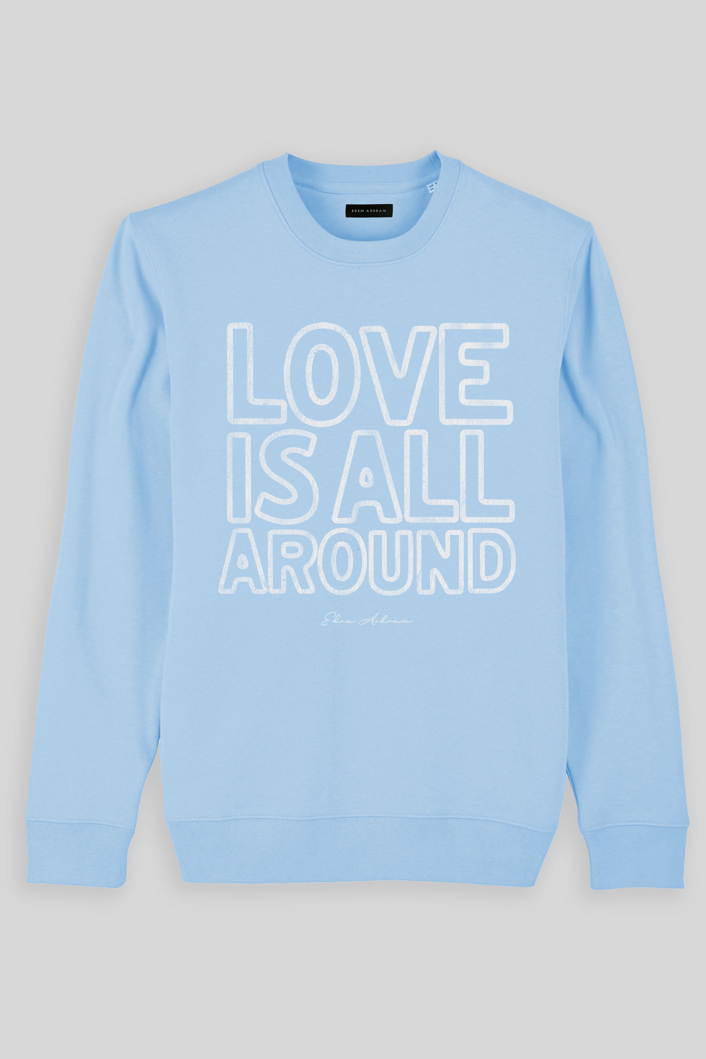 Eden Ashram Love Is All Around Iconic Sweatshirt Blue Sol