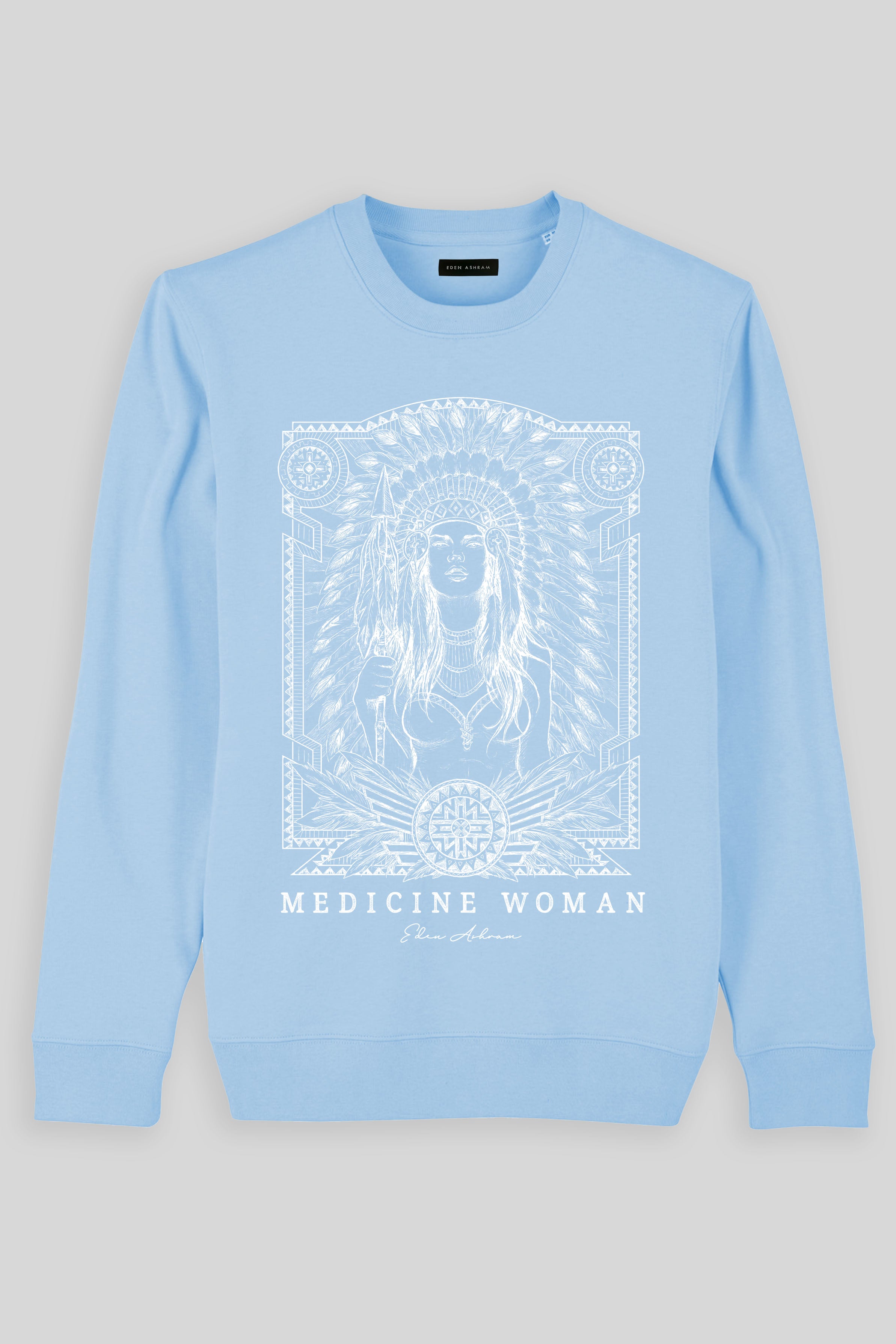 Eden Ashram Medicine Woman Iconic Sweatshirt Blue Sol