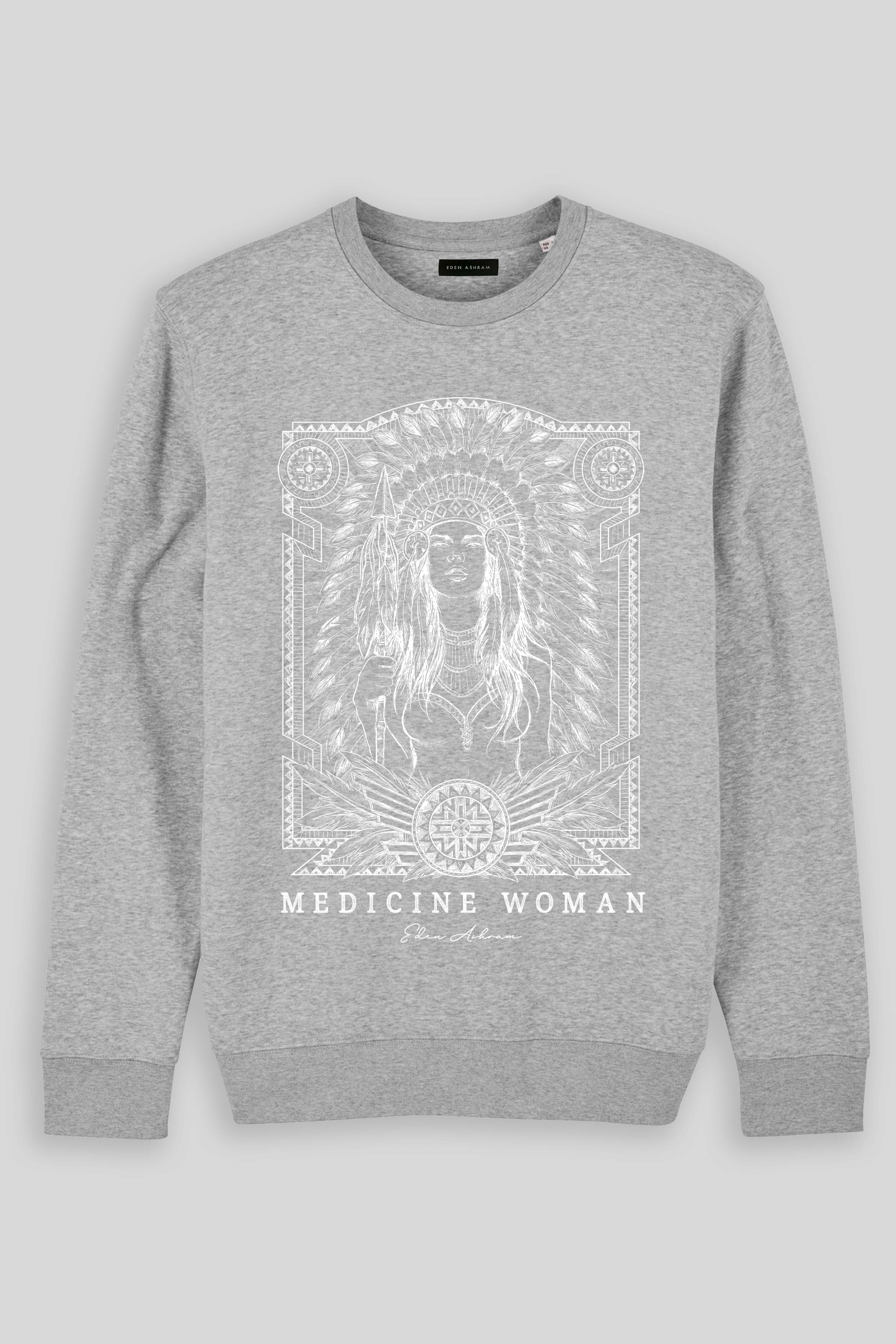 Eden Ashram Medicine Woman Iconic Sweatshirt Heather Grey