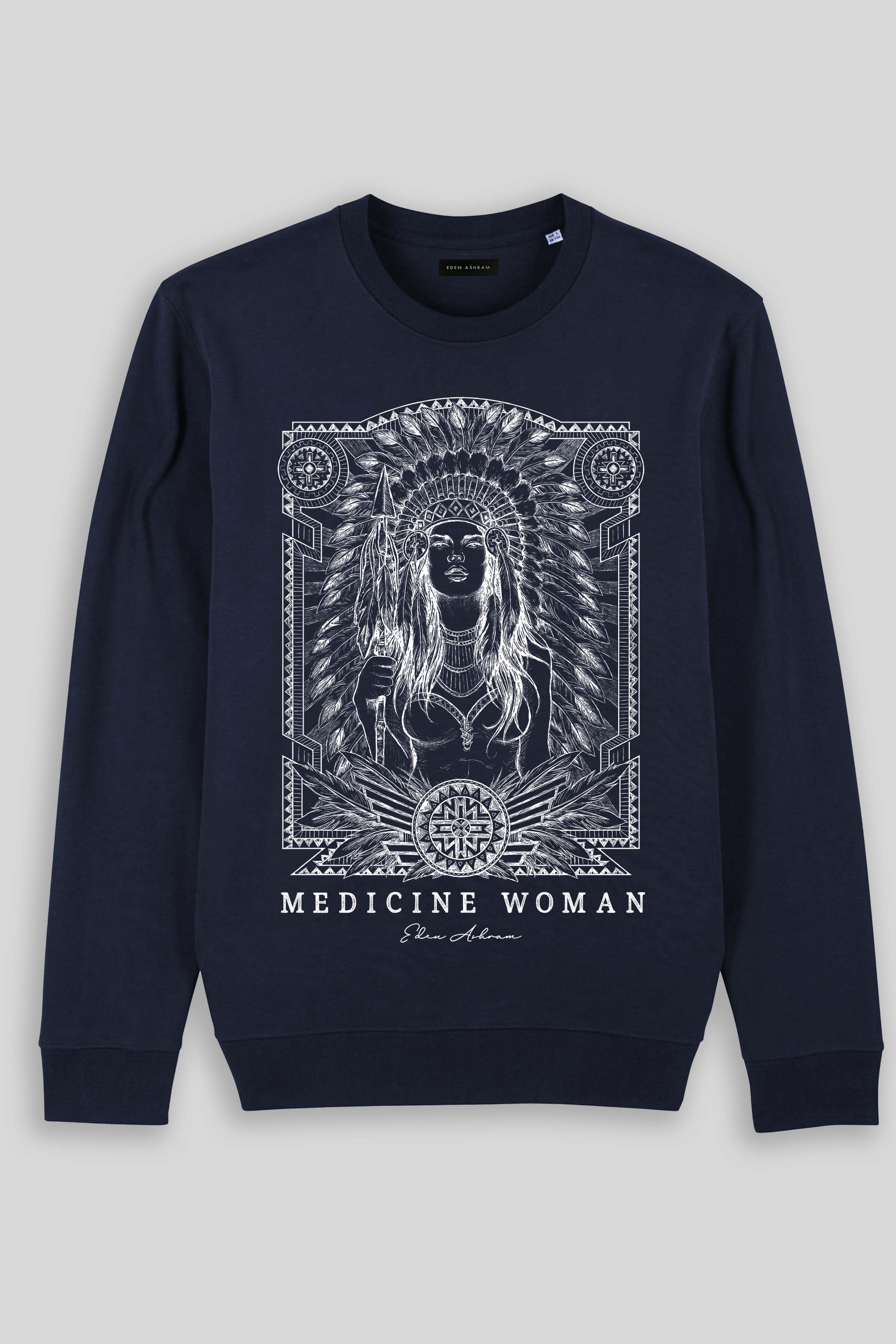Eden Ashram Medicine Woman Iconic Sweatshirt French Navy