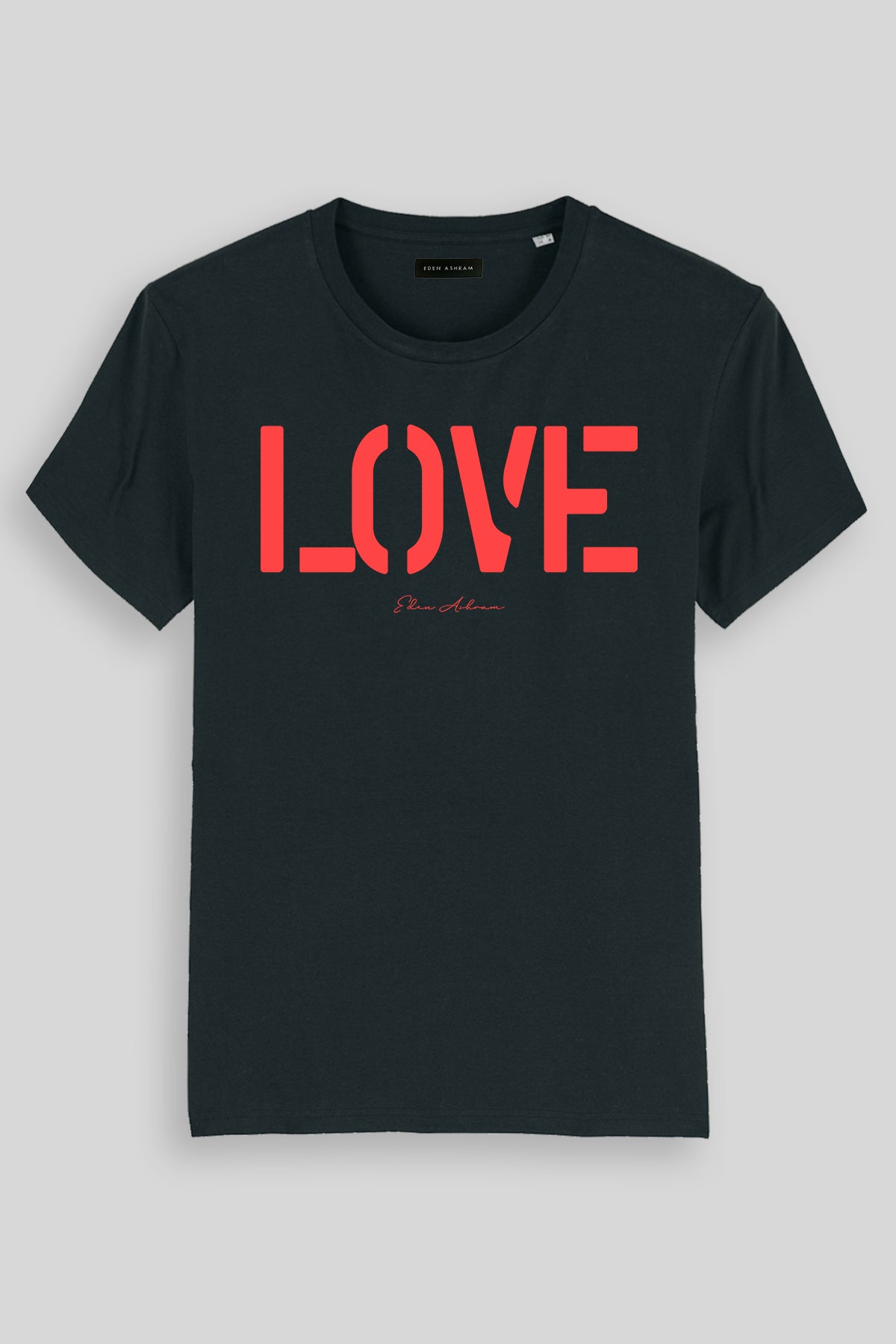 EDEN ASHRAM LOVE Premium Classic T-Shirt Black