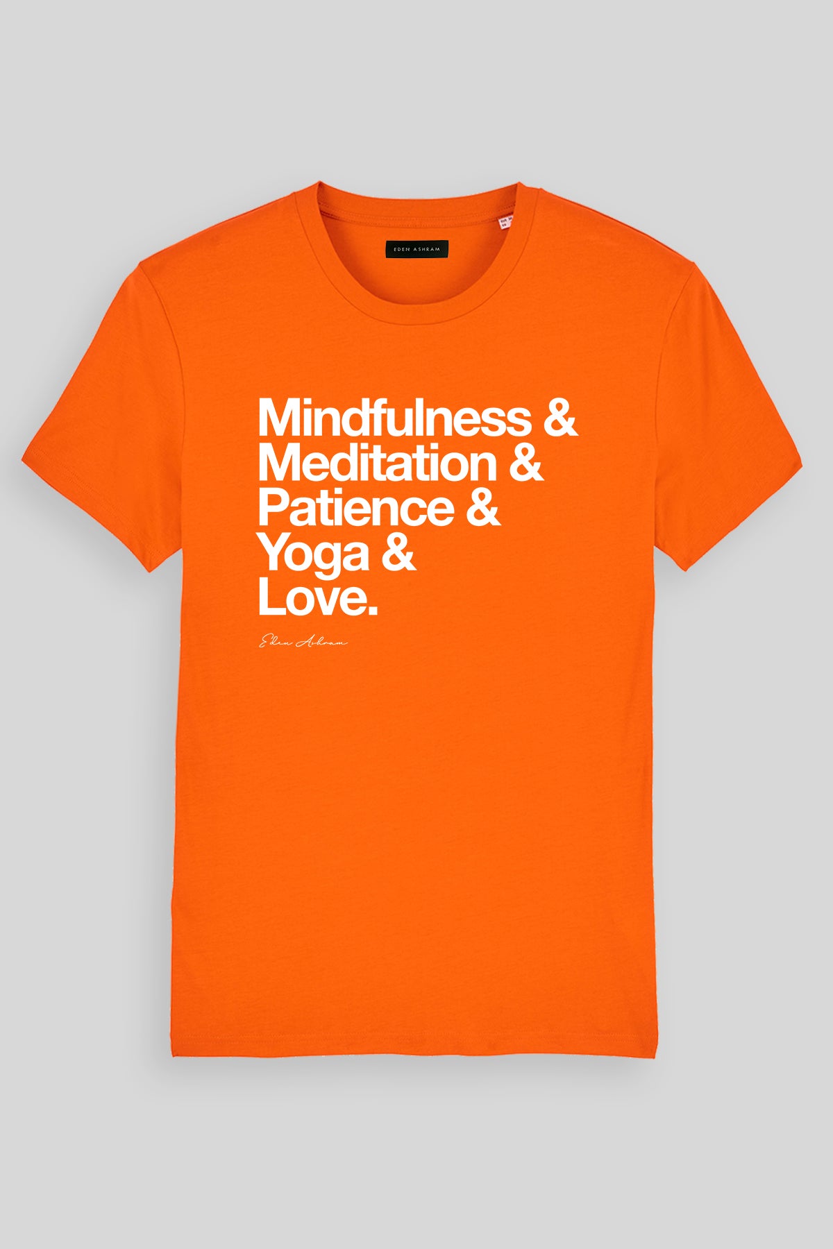 EDEN ASHRAM Mindfulness & More - Premium Classic T-Shirt Bright Orange