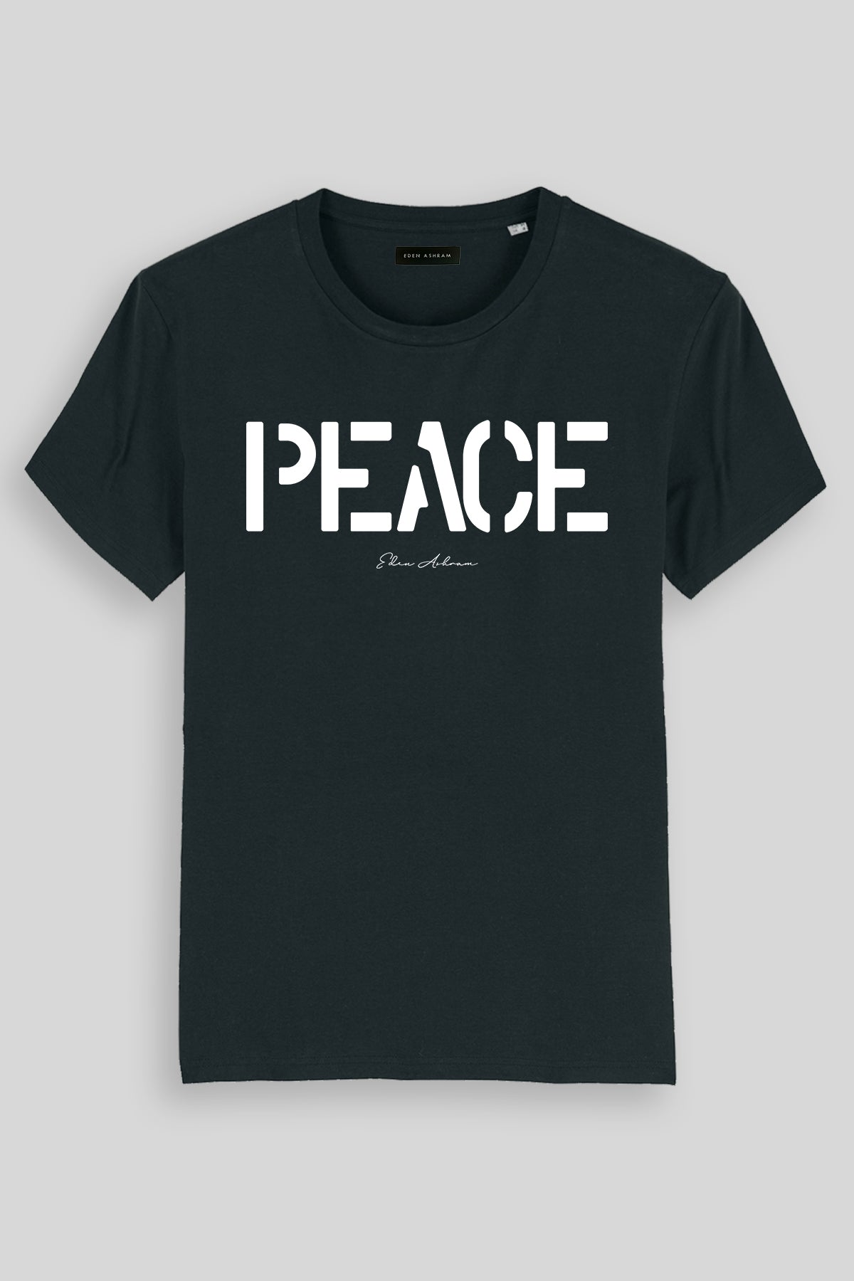 EDEN ASHRAM PEACE - Premium Classic T-Shirt Black