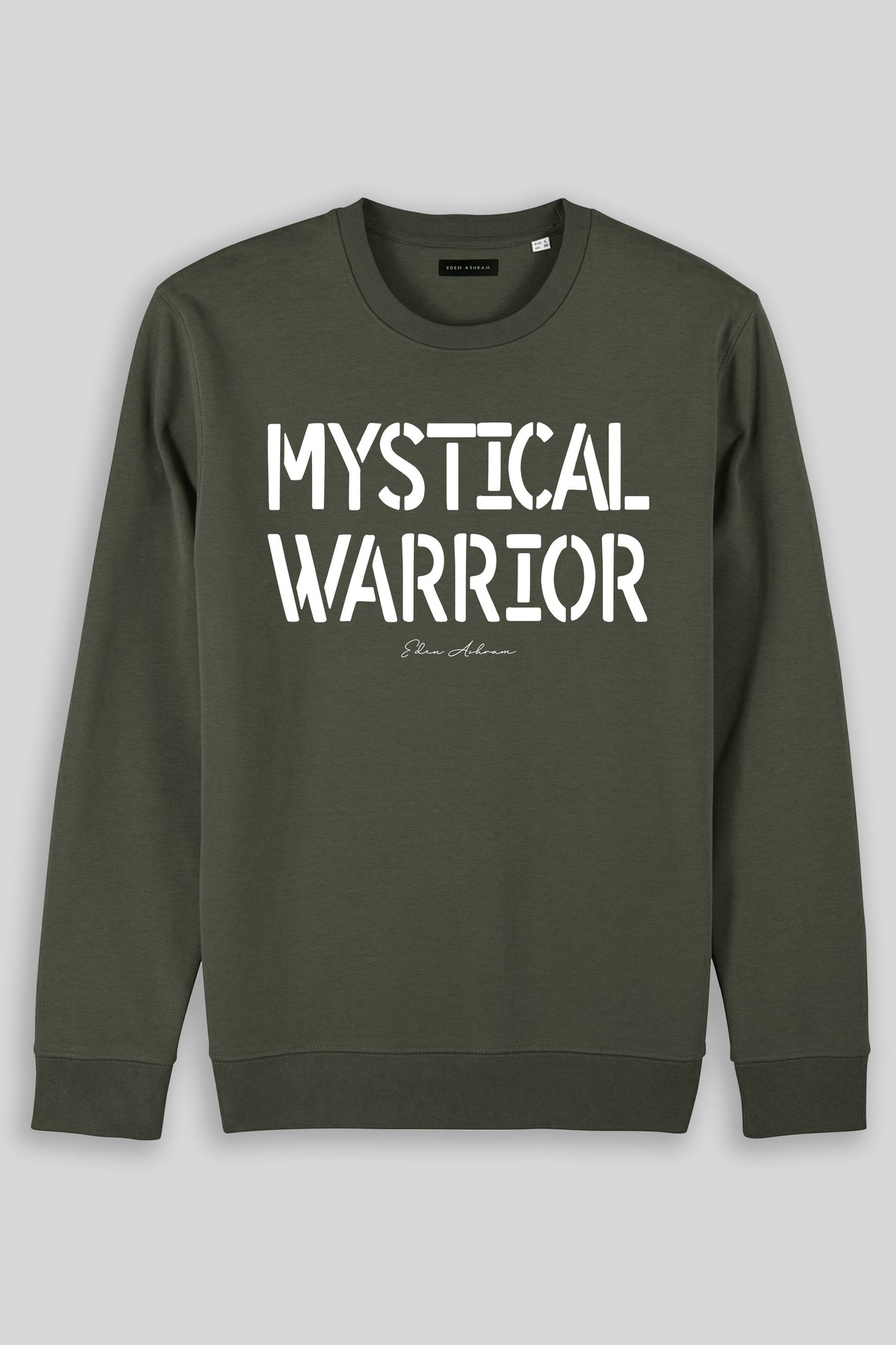 Eden Ashram Mystical Warrior Iconic Sweatshirt Khaki