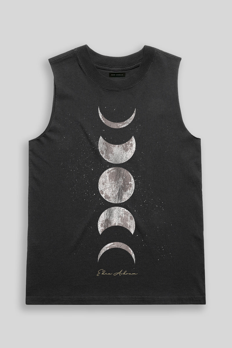 Mystical Moon Heavy Faded Rocker Tank