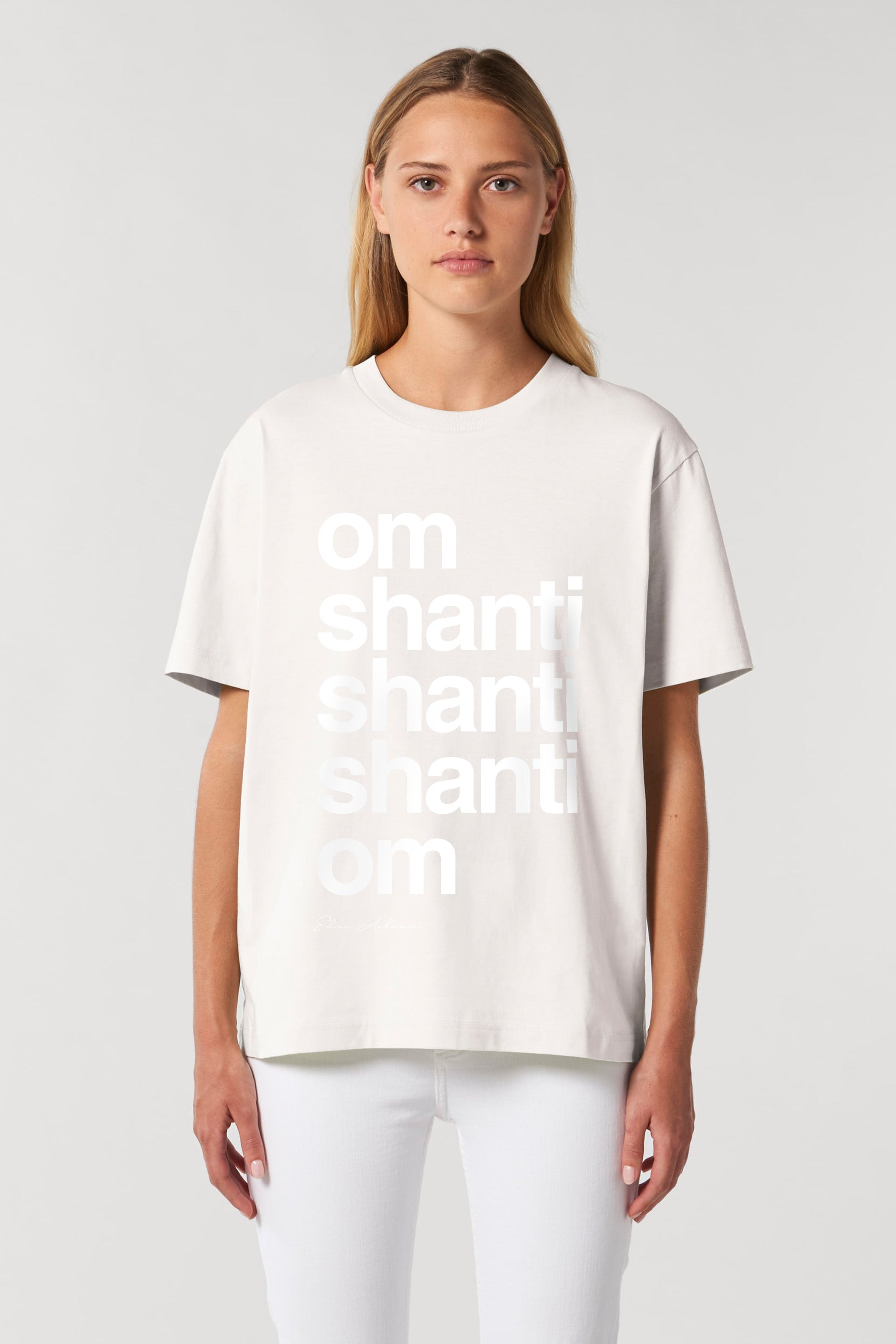 EDEN ASHRAM Om Shanti Premium Relaxed T-Shirt