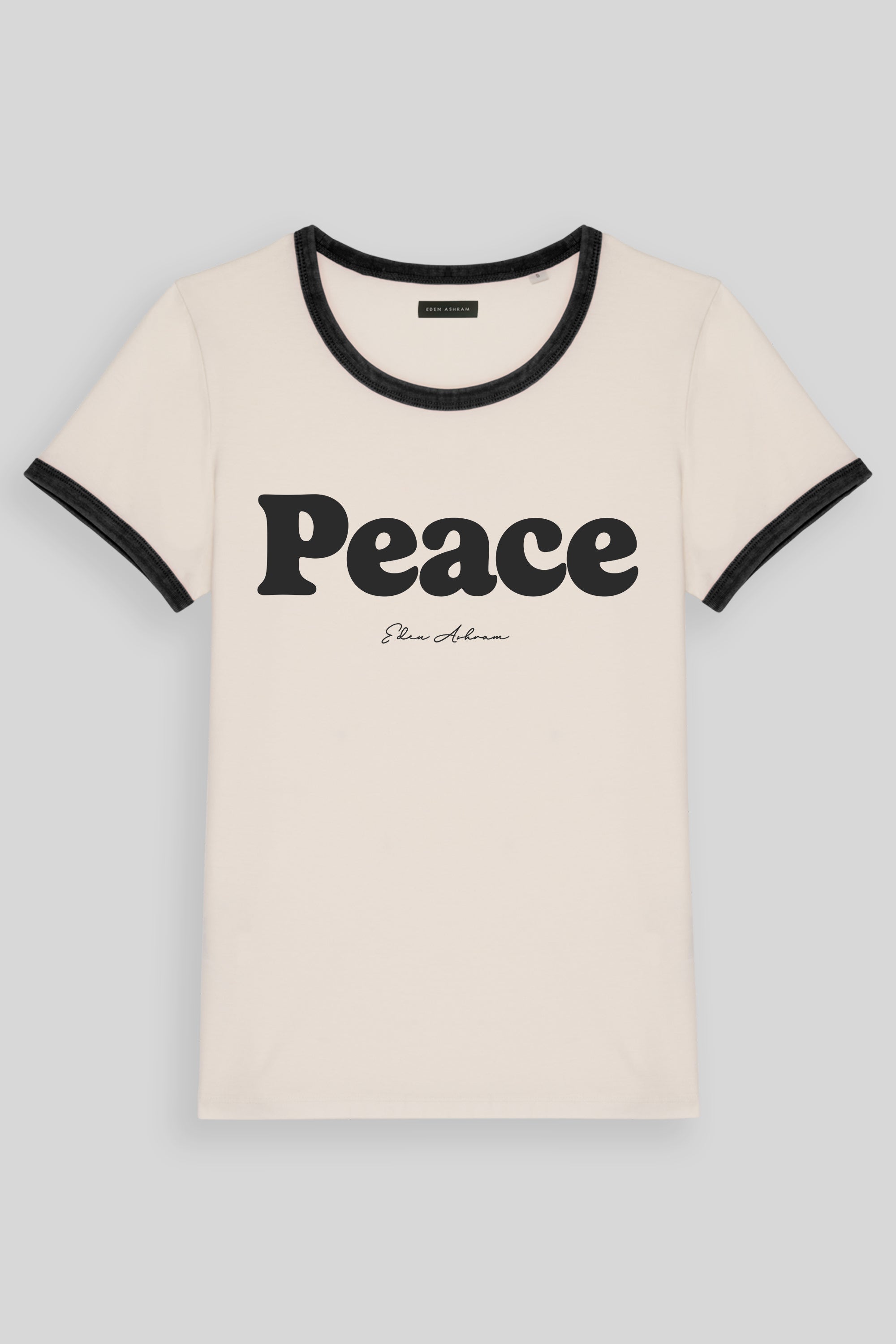 Peace Premium Organic Ringer T-Shirt