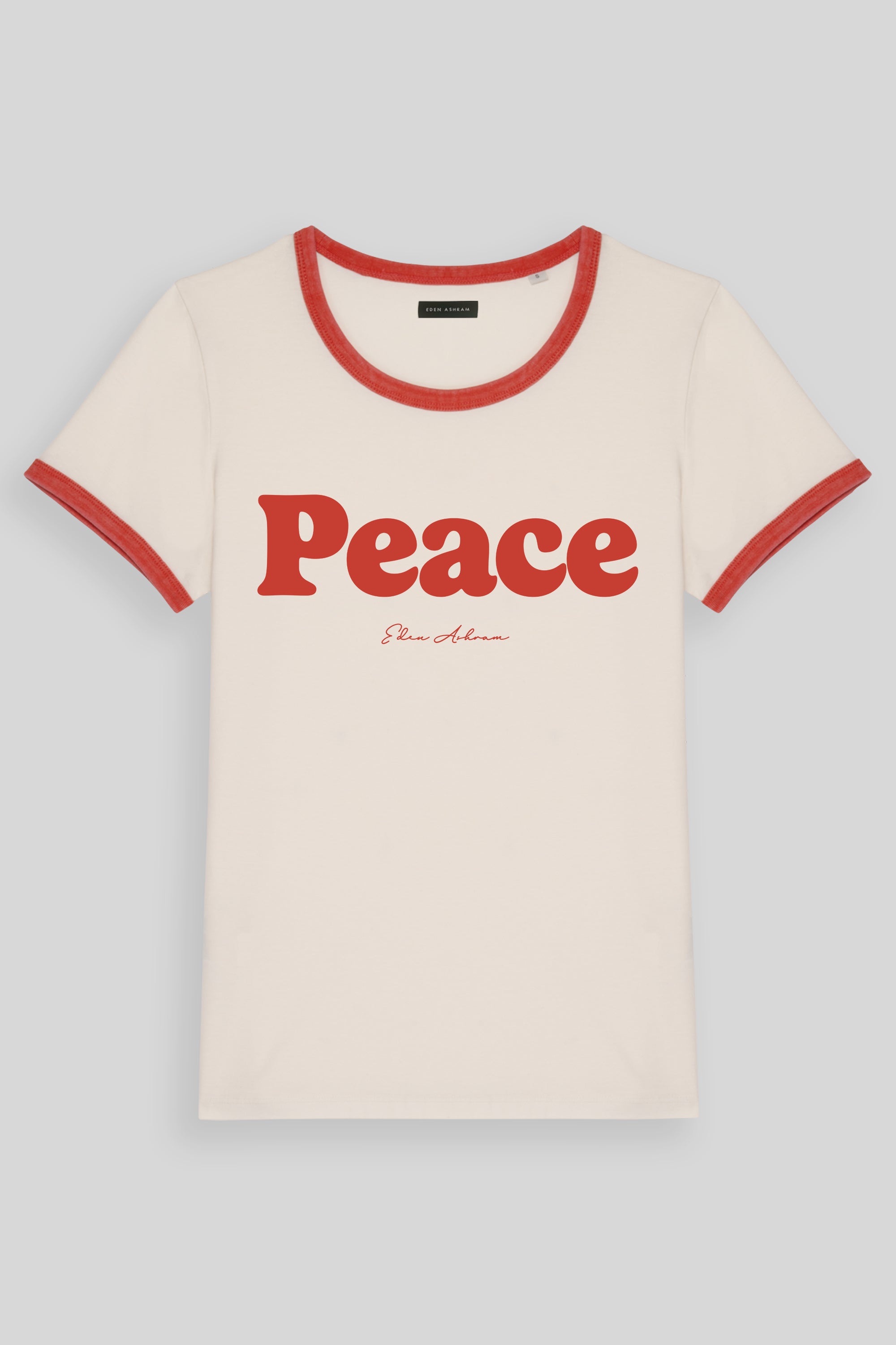 Peace Premium Organic Ringer T-Shirt