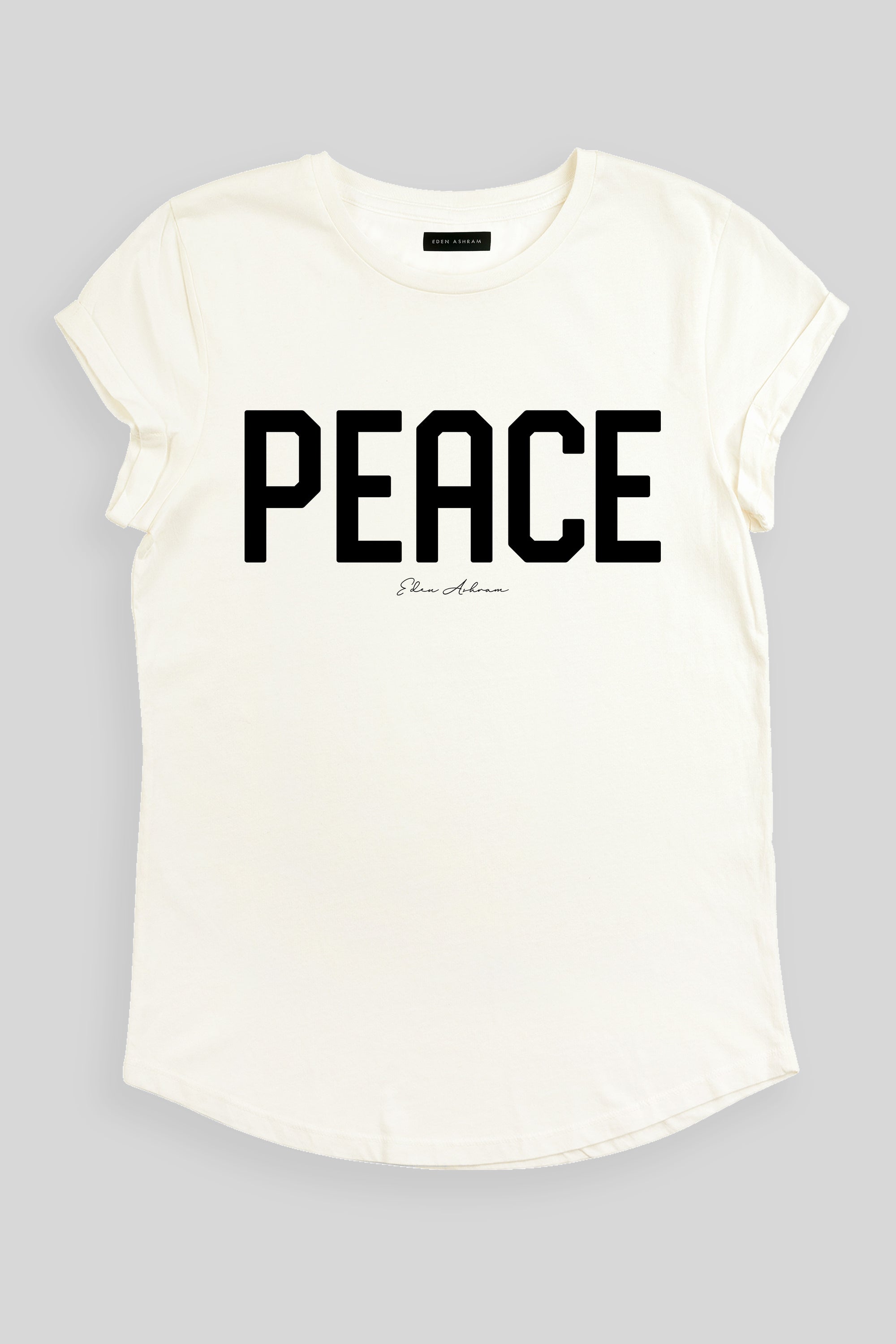 Mittoshop PEACE Round Neck Short Sleeve T-Shirt