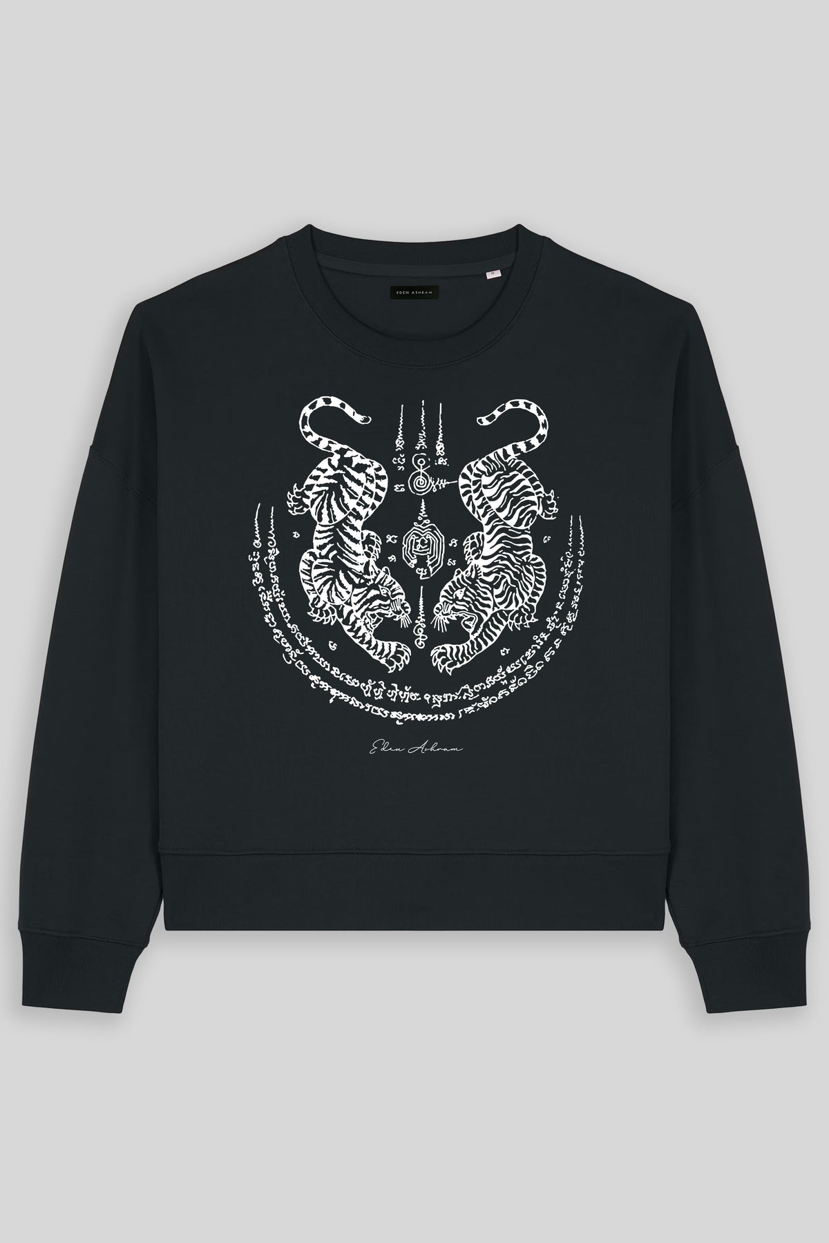 Sak Yant Suea Koo (Twin Tigers) Women's Premium Organic Sweatshirt