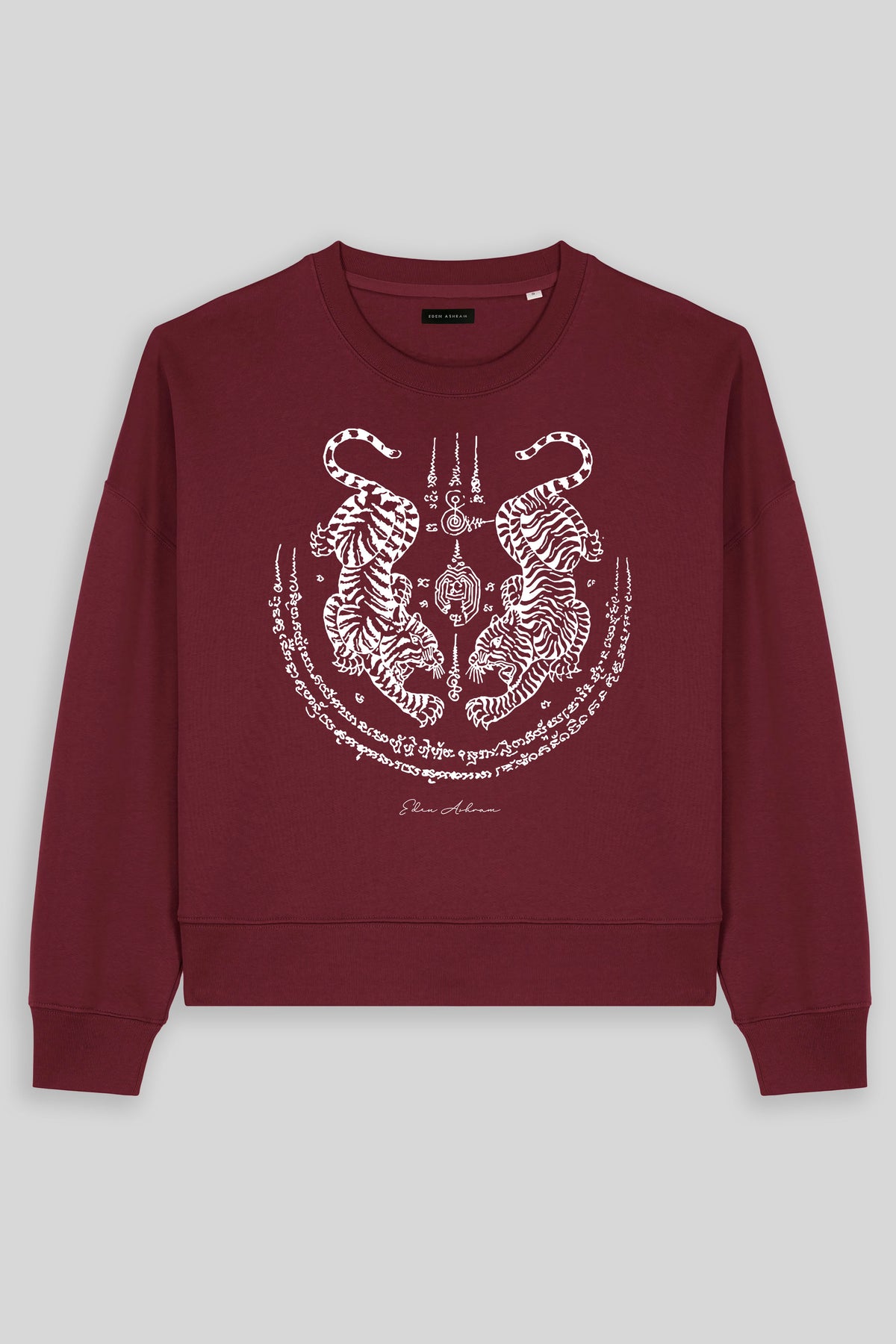 Sak Yant Suea Koo (Twin Tigers) Women's Premium Organic Sweatshirt