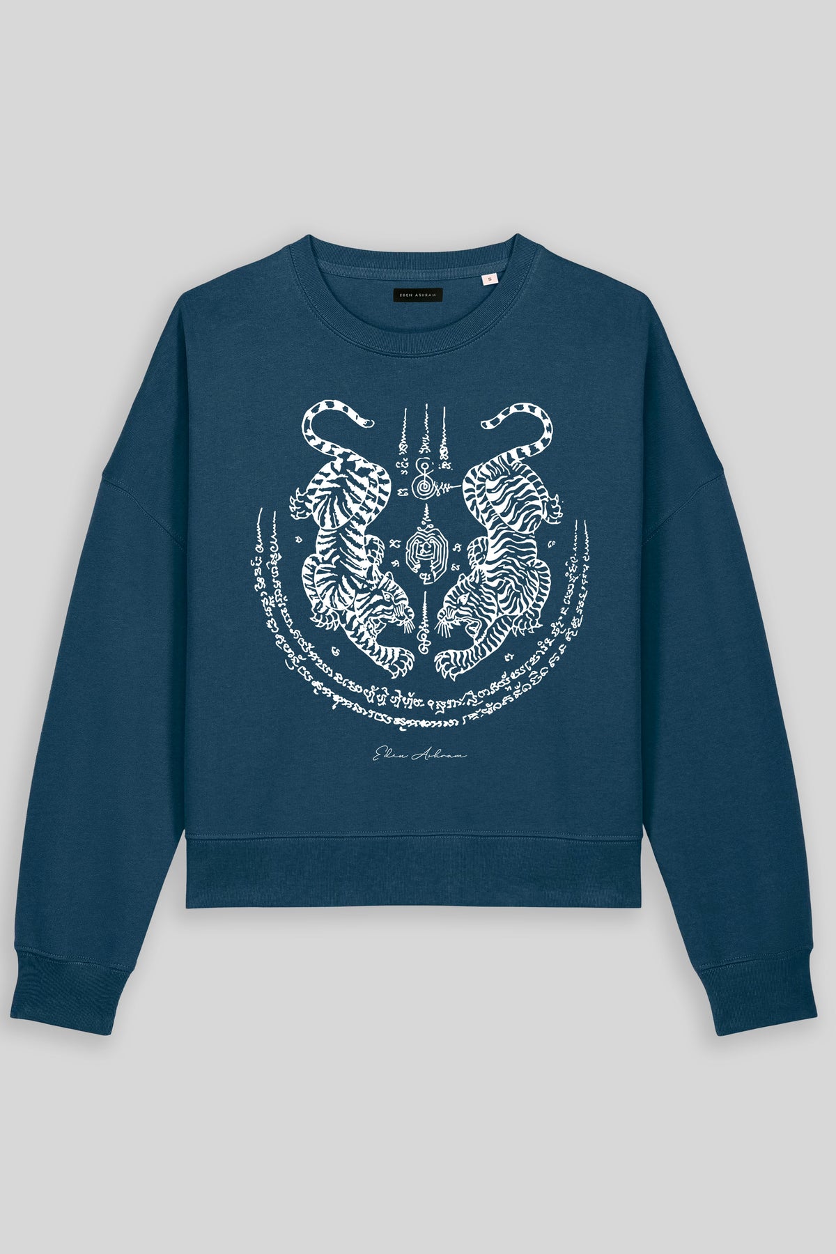 Sak Yant Suea Koo (Twin Tigers) Women's Premium Organic Sweatshirt