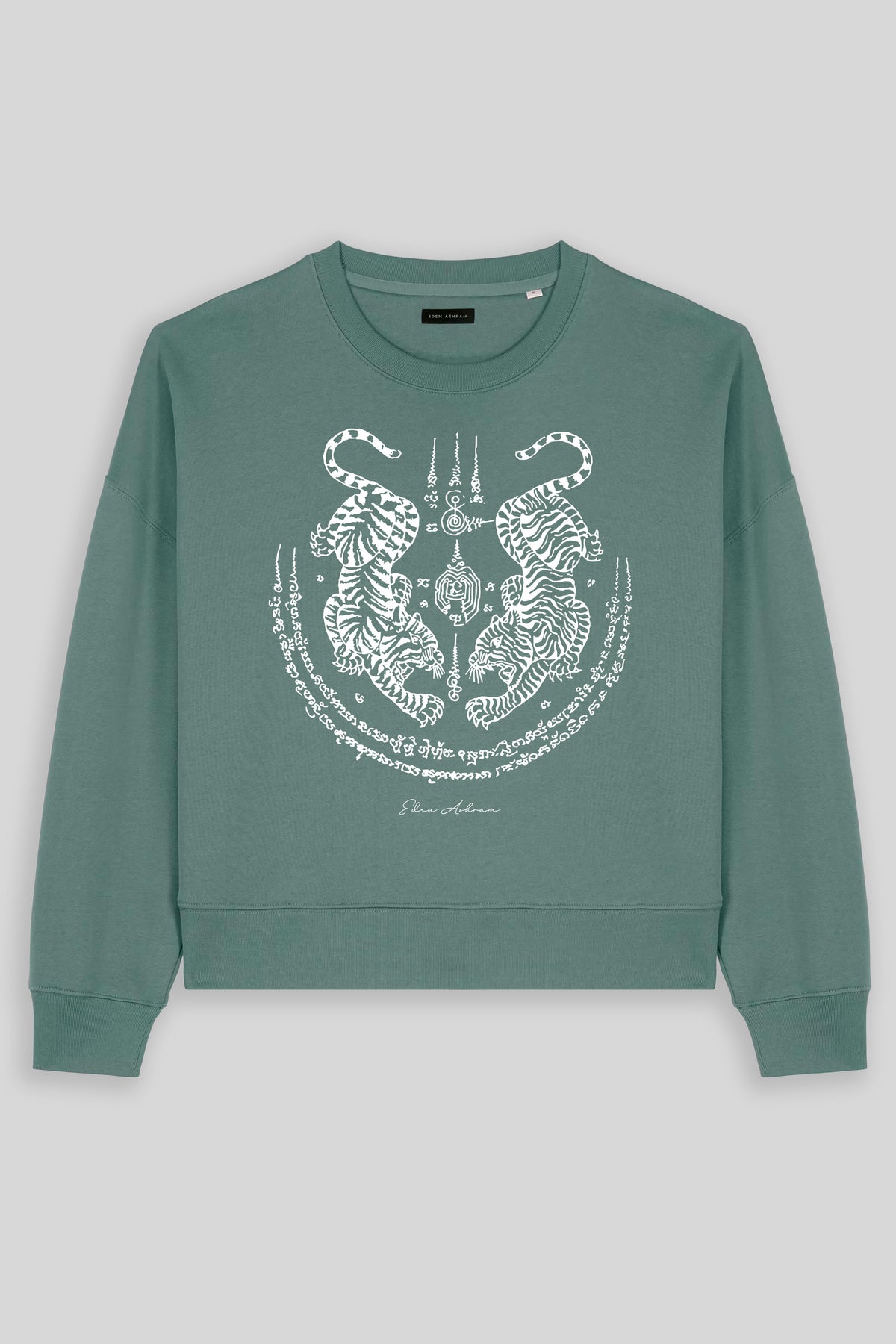 Sak Yant Suea Koo (Twin Tigers) Women's Premium Organic Sweatshirt