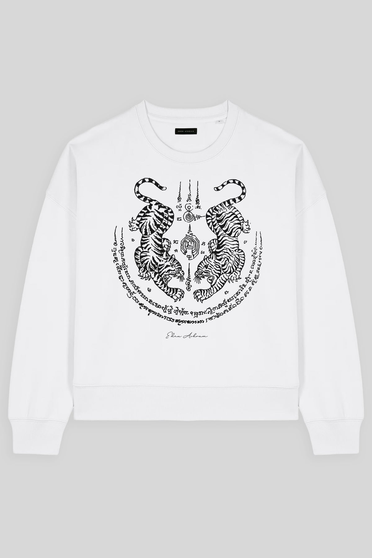 Sak Yant Suea Koo (Twin Tigers) Women's Premium Organic Sweatshirt
