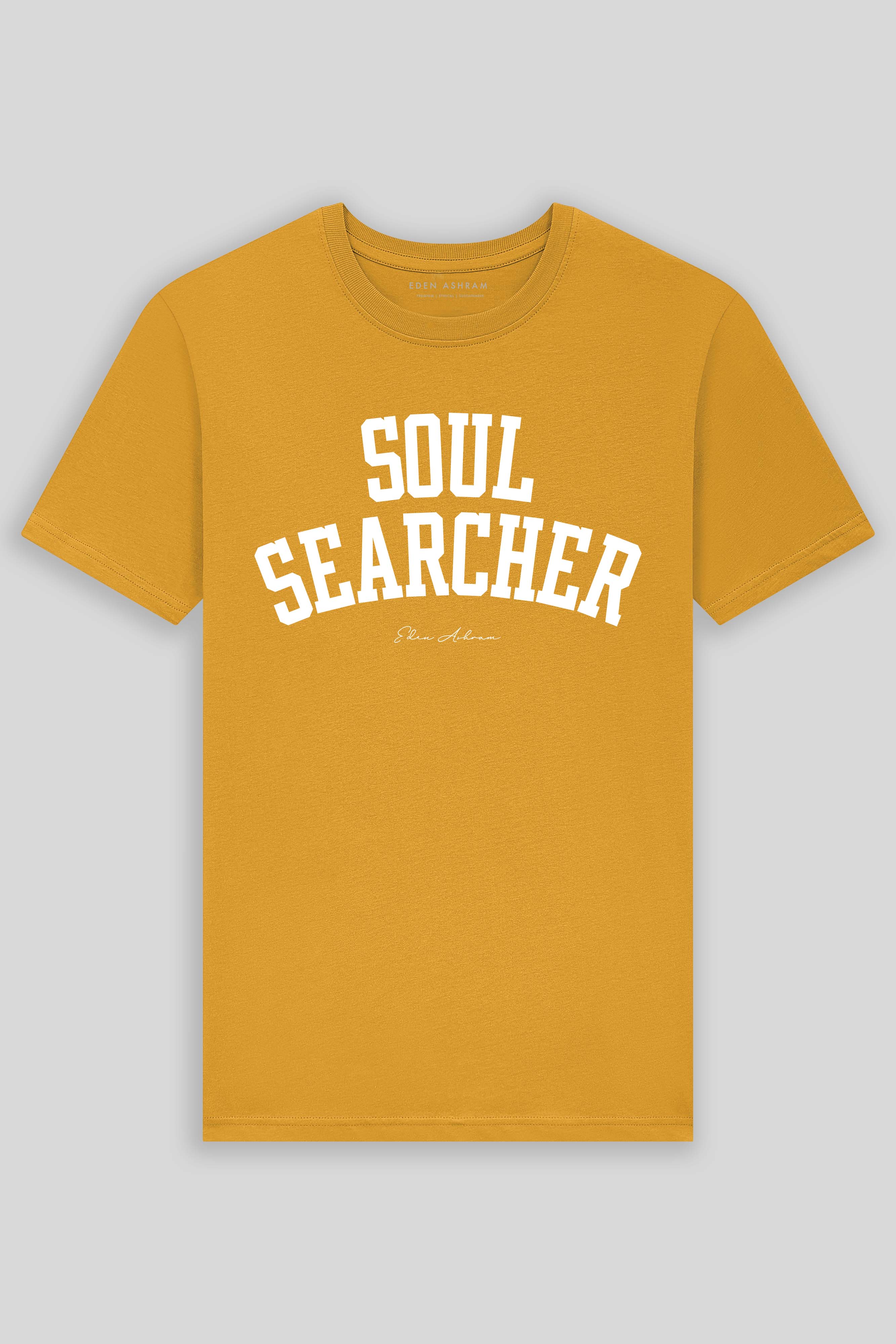 Eden Ashram Soul Searcher Premium Classic T-Shirt Burnt Yellow