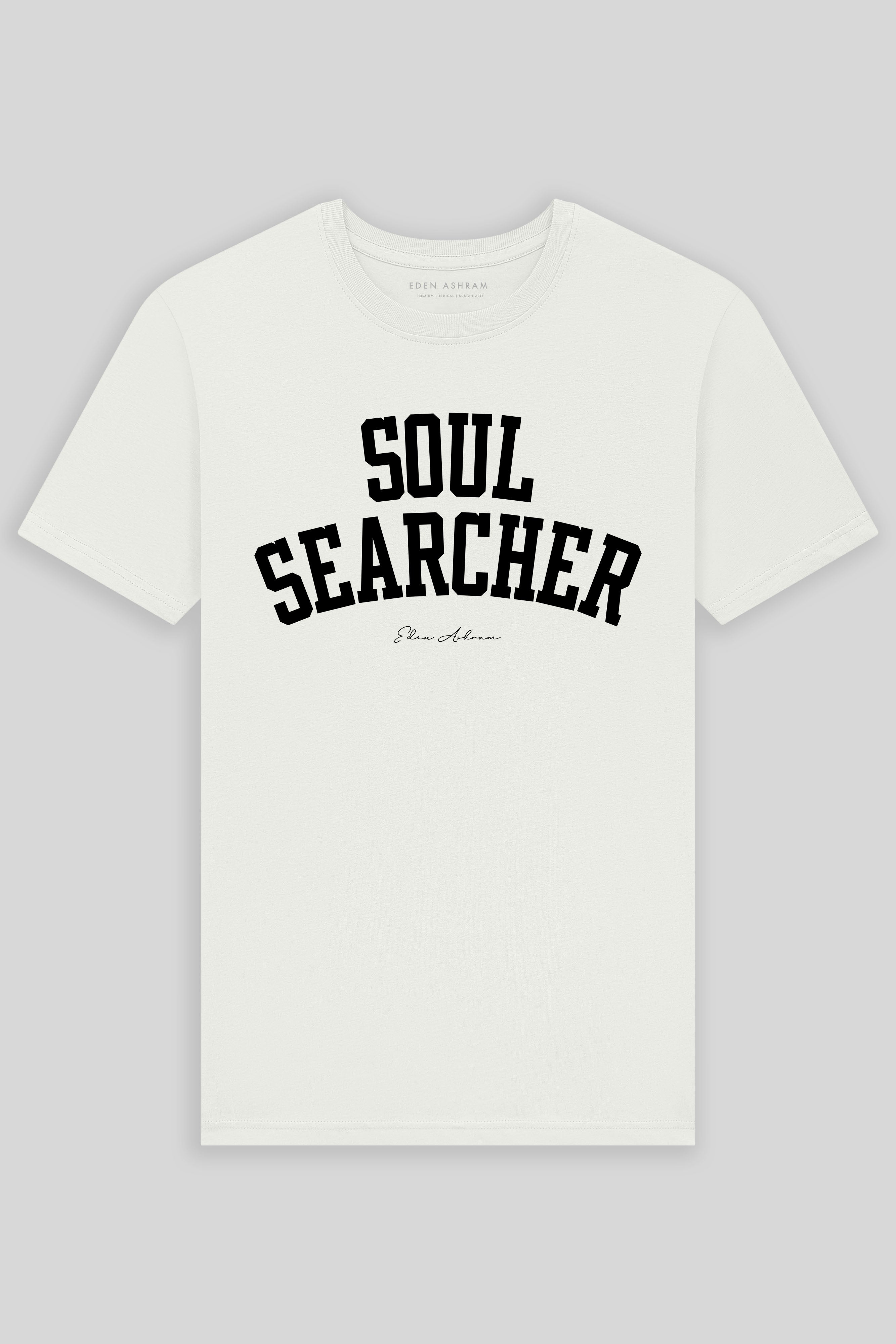 Eden Ashram Soul Searcher Premium Classic T-Shirt Stonewash White