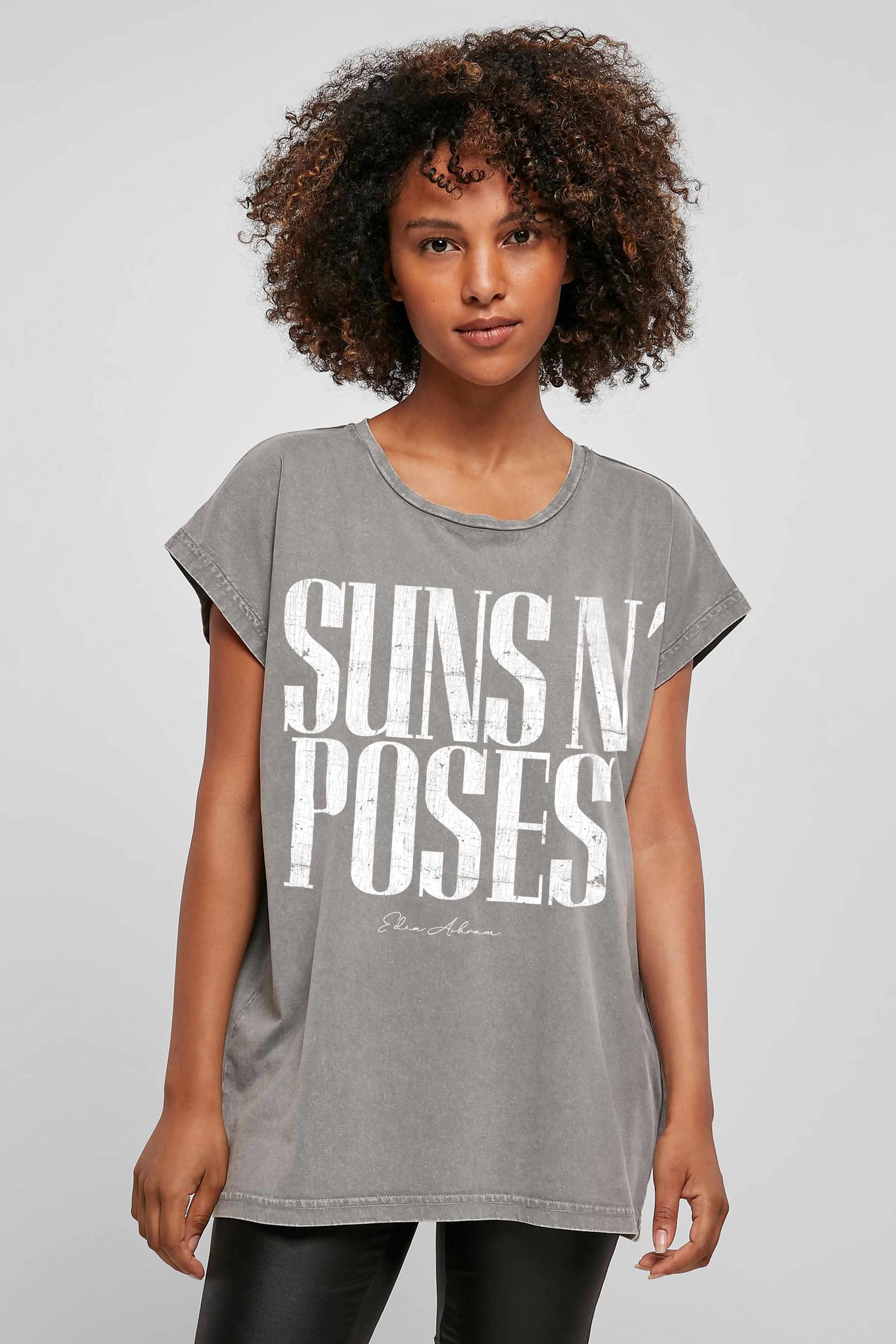 EDEN ASHRAM Suns N' Poses Premium Relaxed Boyfriend T-Shirt