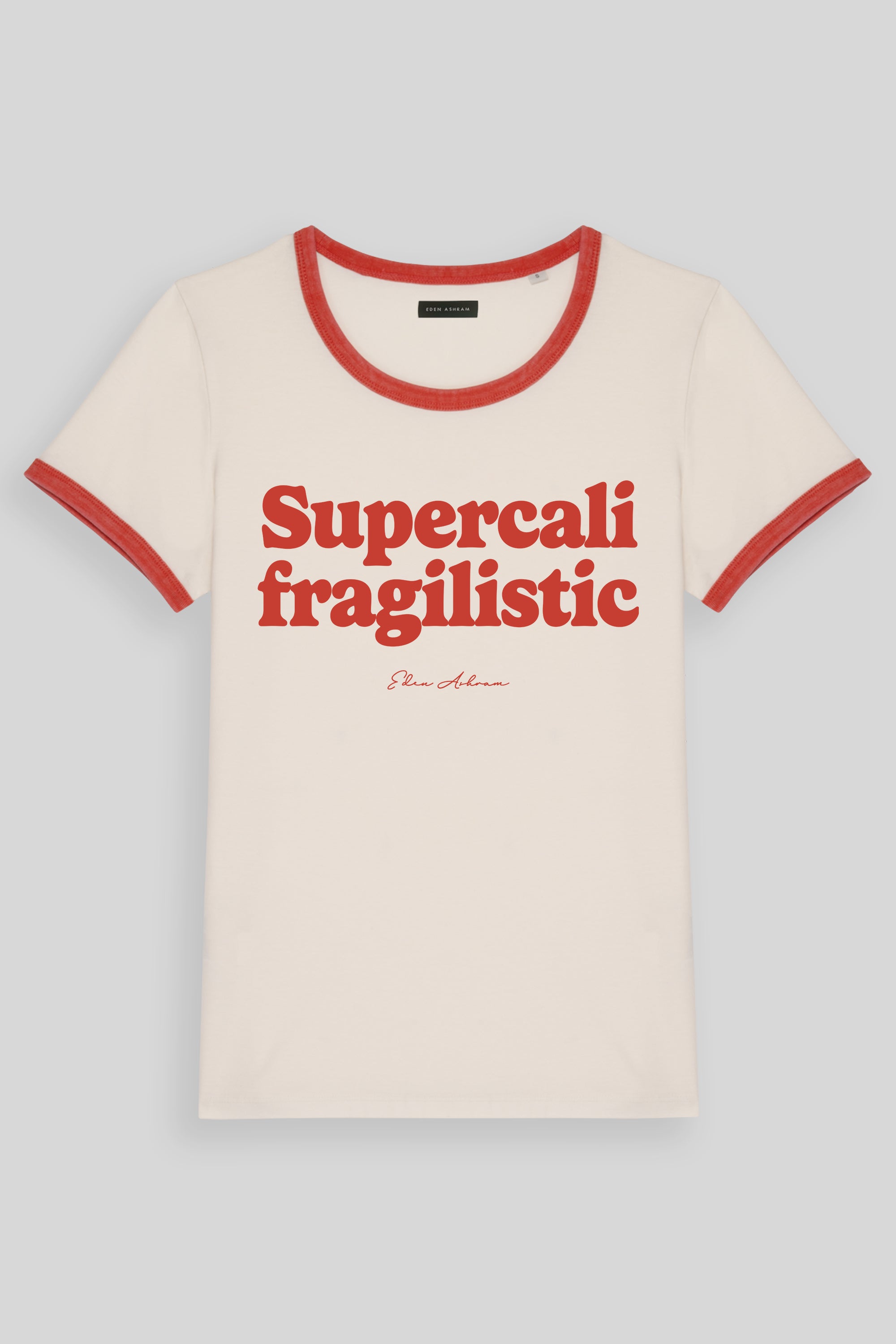Supercalifragilistic Premium Organic Ringer T-Shirt