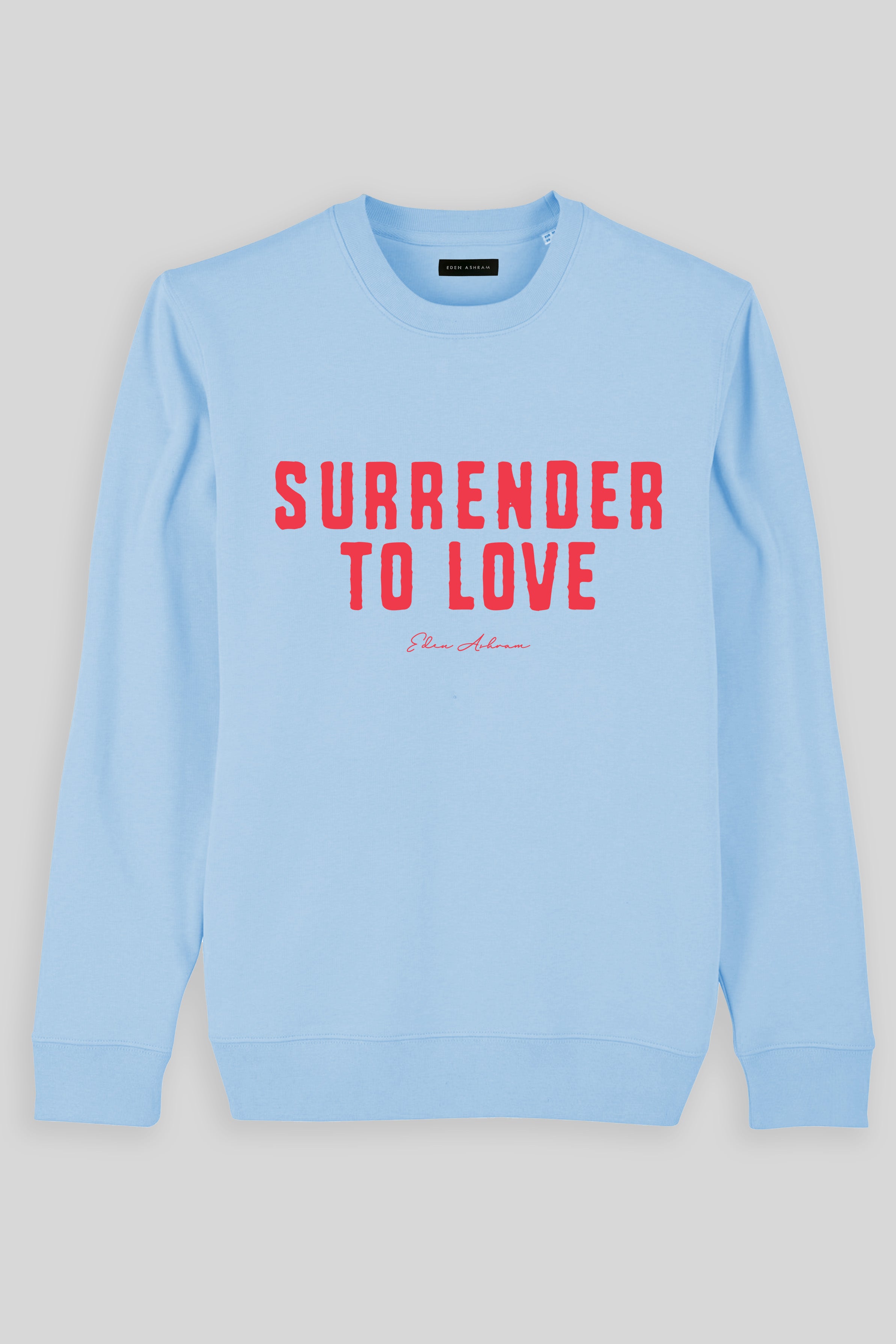 Eden Ashram Surrender To Love Iconic Sweatshirt Blue Sol