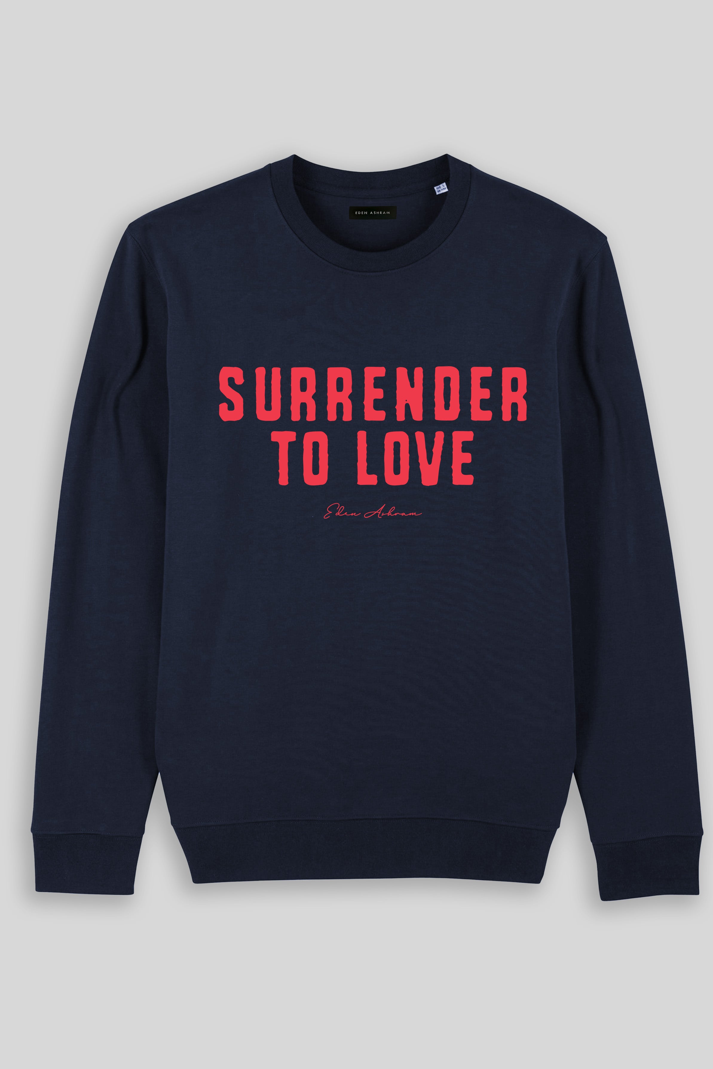 Eden Ashram Surrender To Love Iconic Sweatshirt French Navy