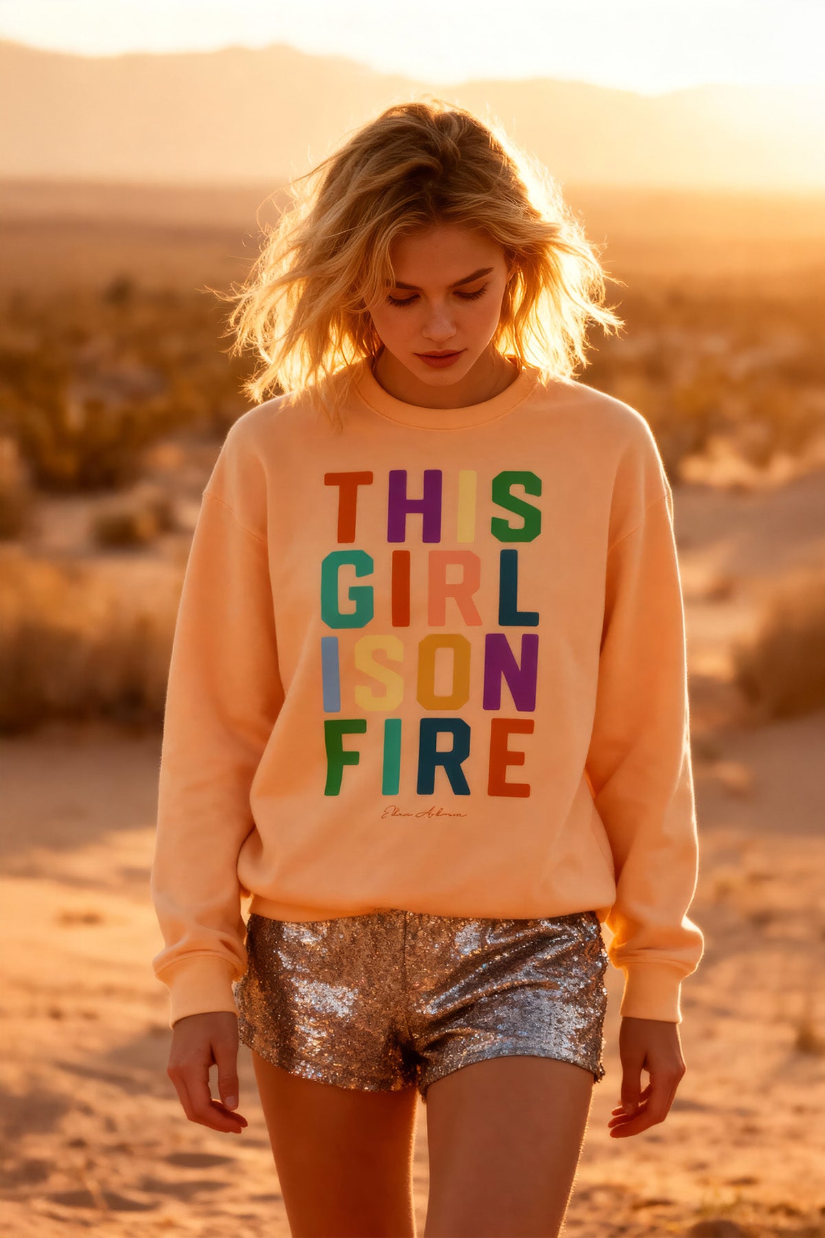 Eden Ashram This Girl Is On Fire Iconic Sweatshirt
