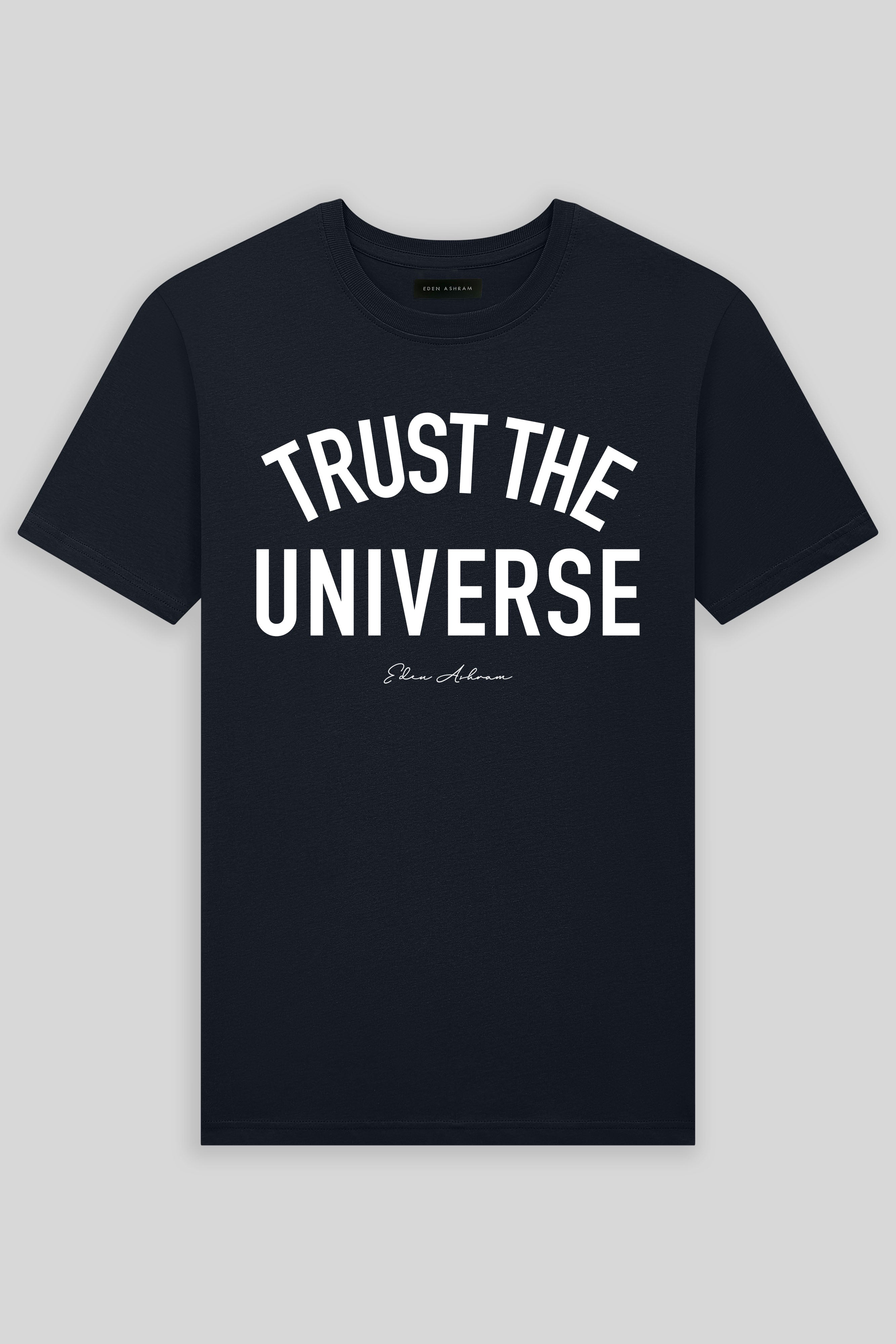 Eden Ashram Trust The Universe Premium Classic T-Shirt Stonewash Black