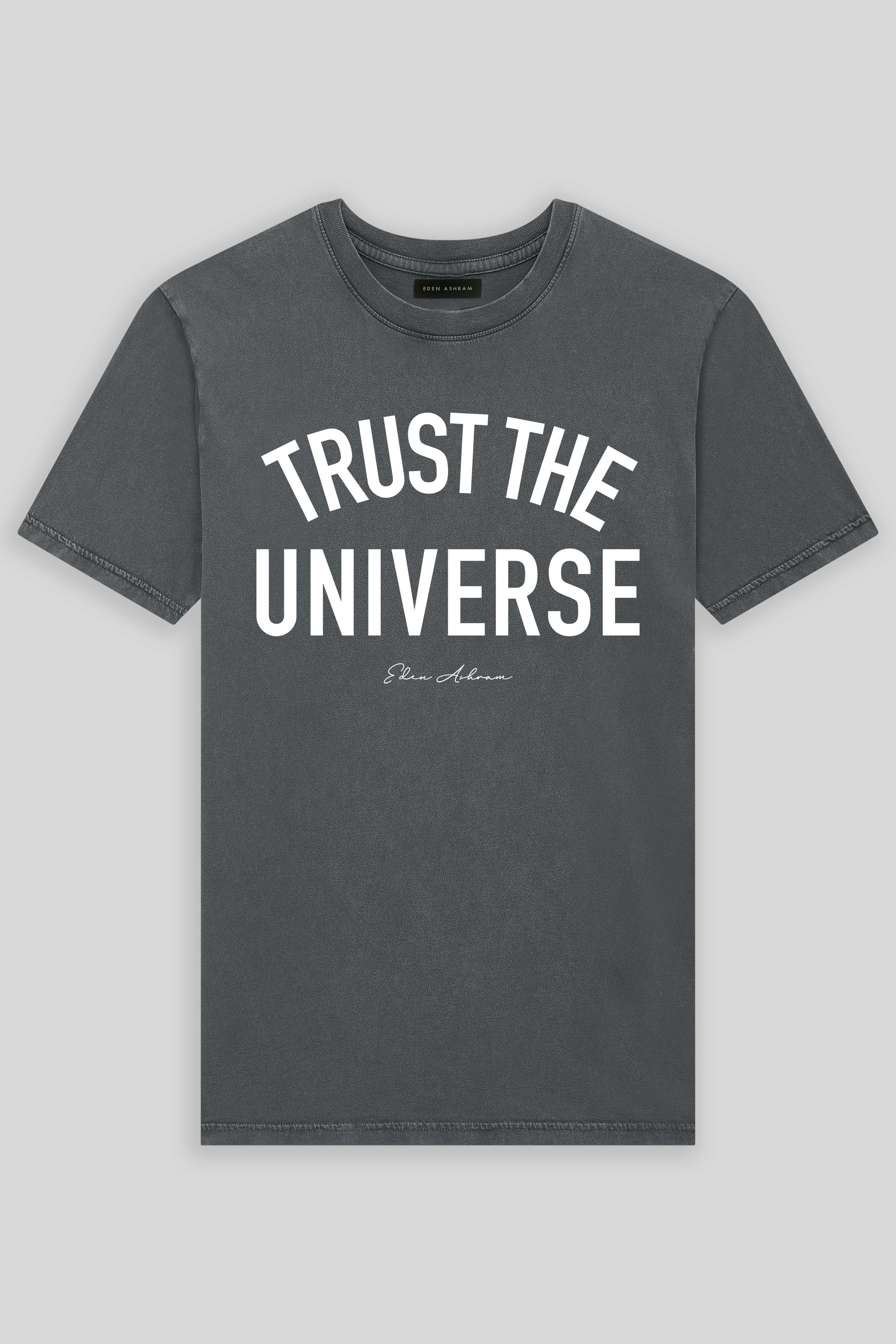Eden Ashram Trust The Universe Premium Classic T-Shirt Stonewash Grey