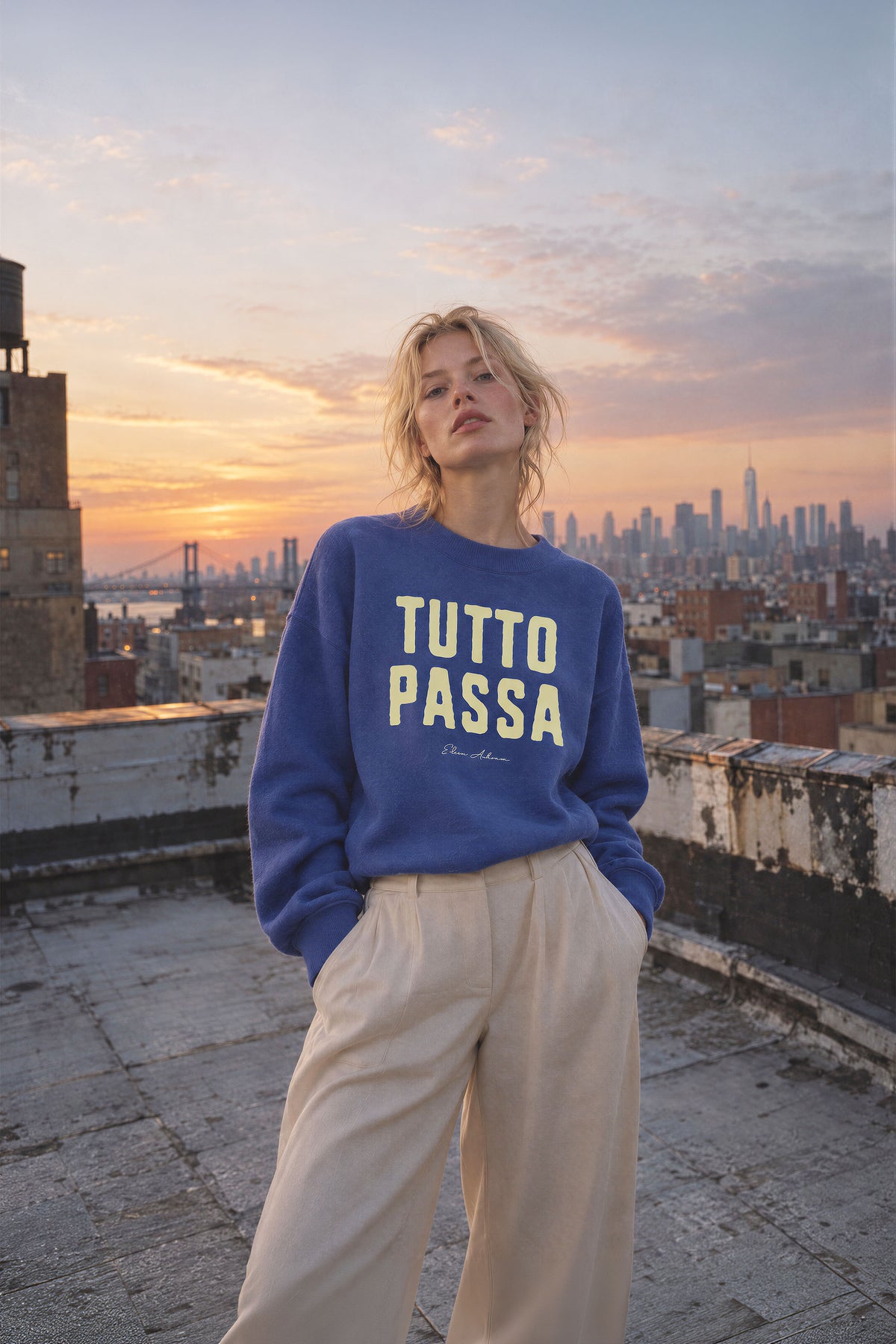 Tutto Passa Women's Premium Organic Sweatshirt
