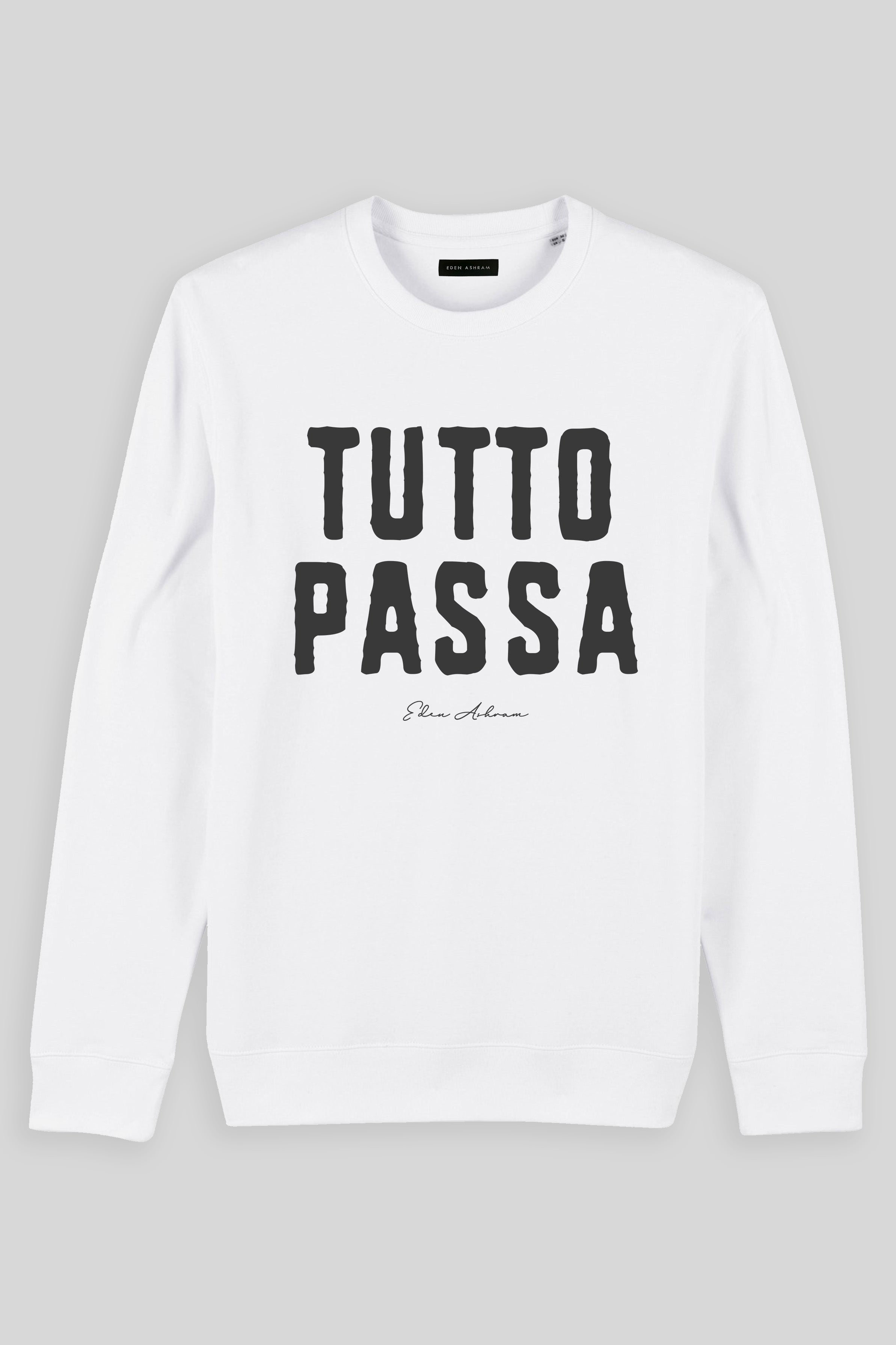 Eden Ashram Tutto Passa Iconic Sweatshirt White