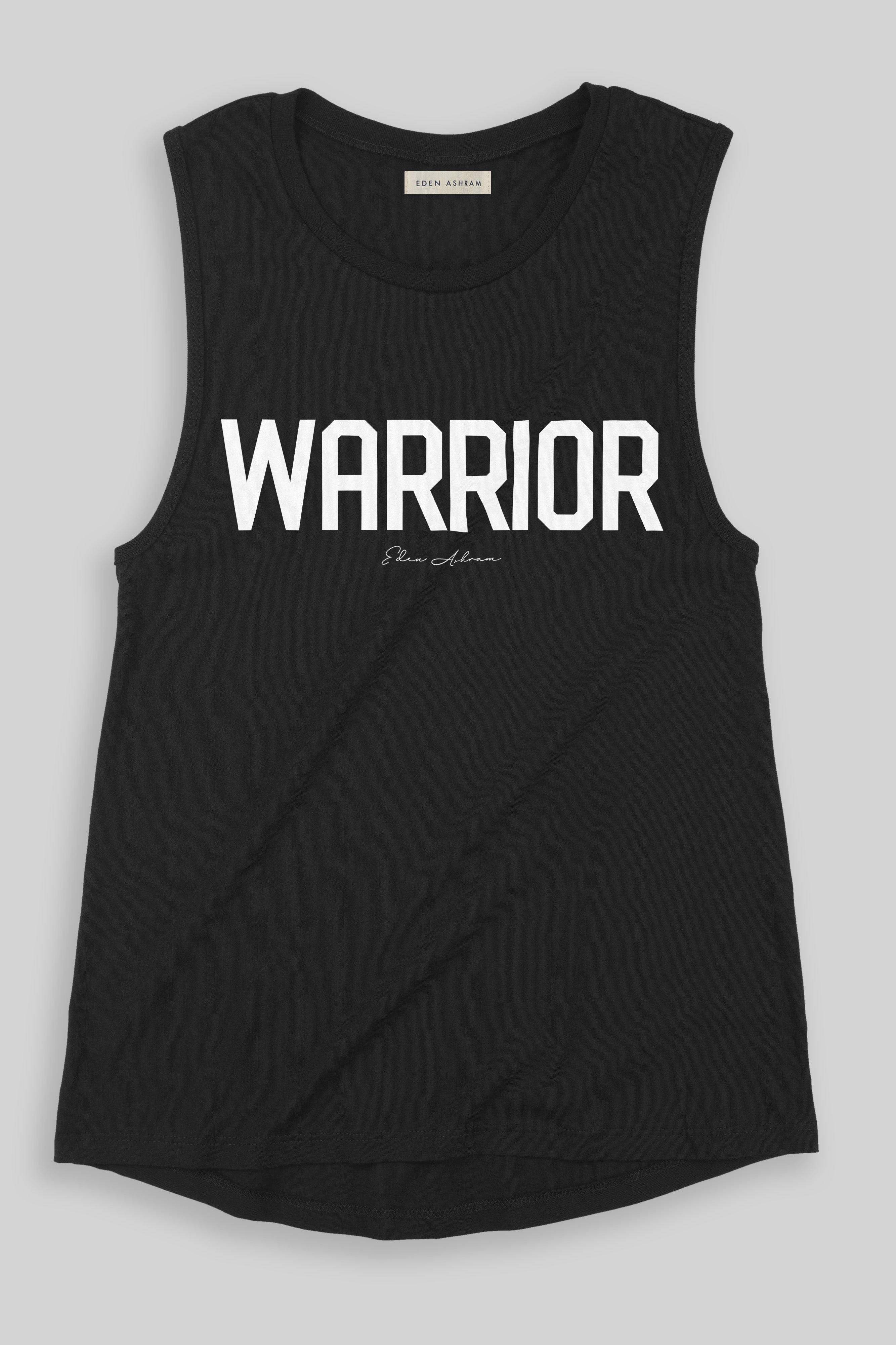 EDEN ASHRAM Warrior Premium Jersey Muscle Tank Black