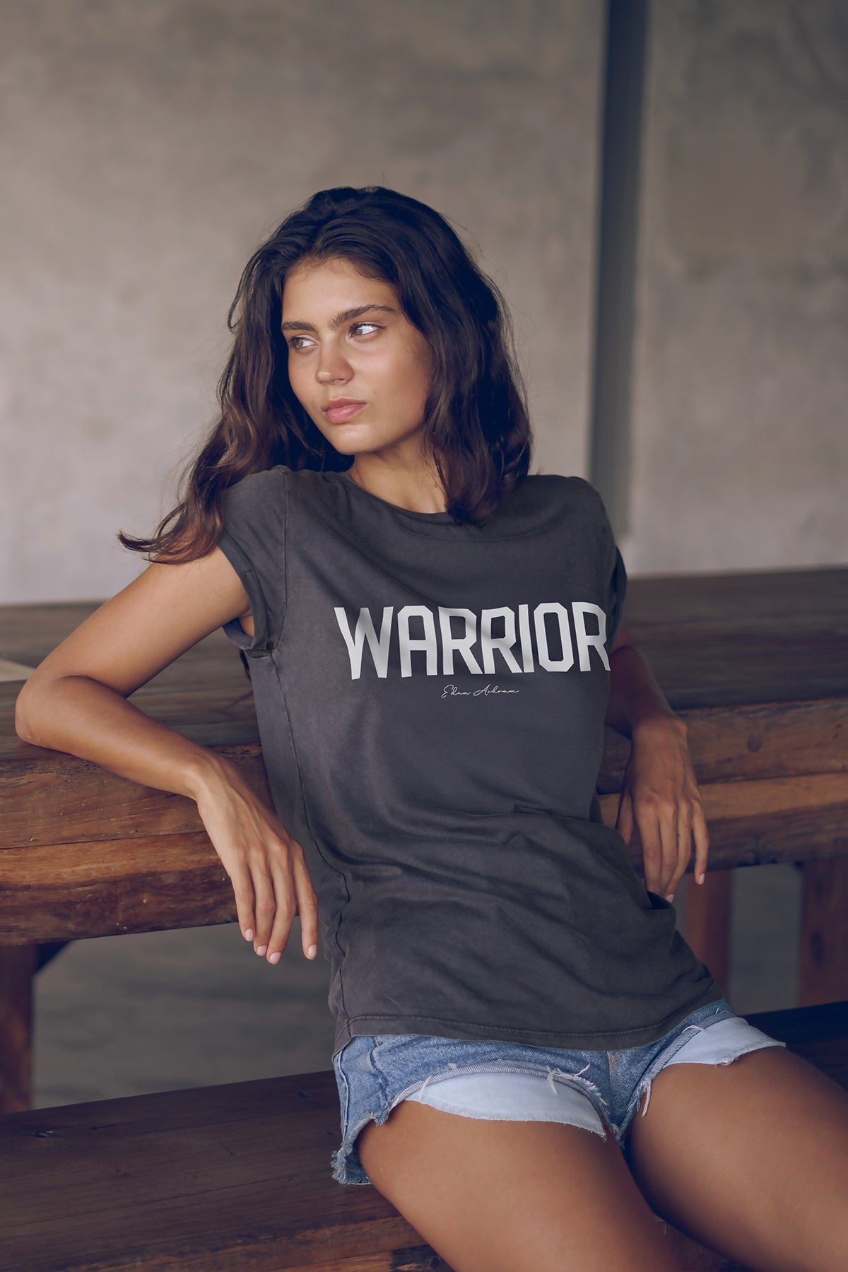 Eden Ashram Warrior Premium Rolled Sleeve T-Shirt