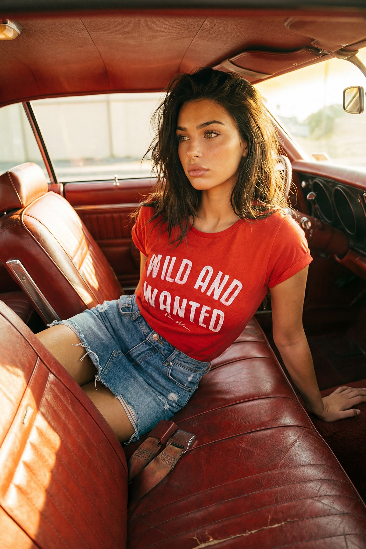 Eden Ashram Wild And Wanted Premium Rolled Sleeve T-Shirt